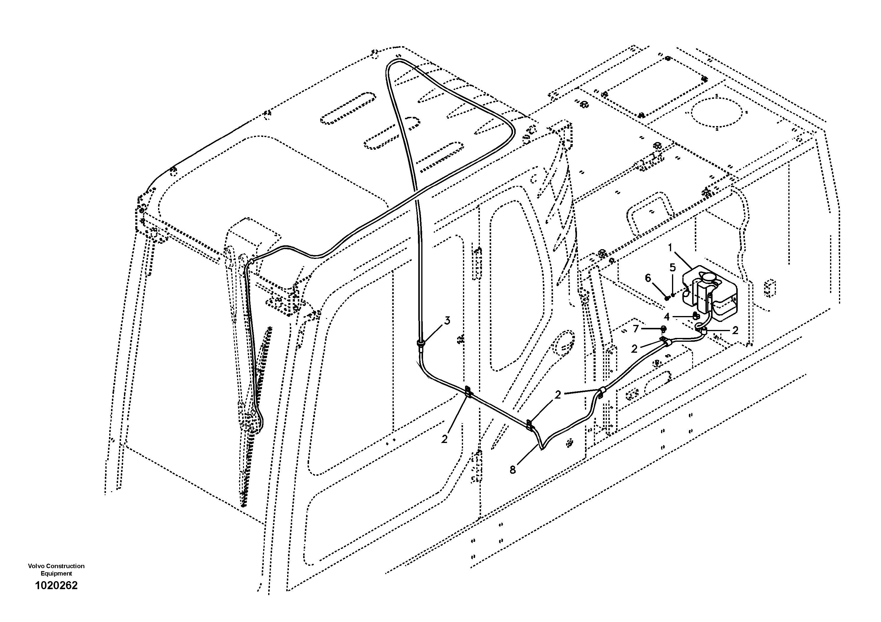 Windshield washer — volvo parts diagram