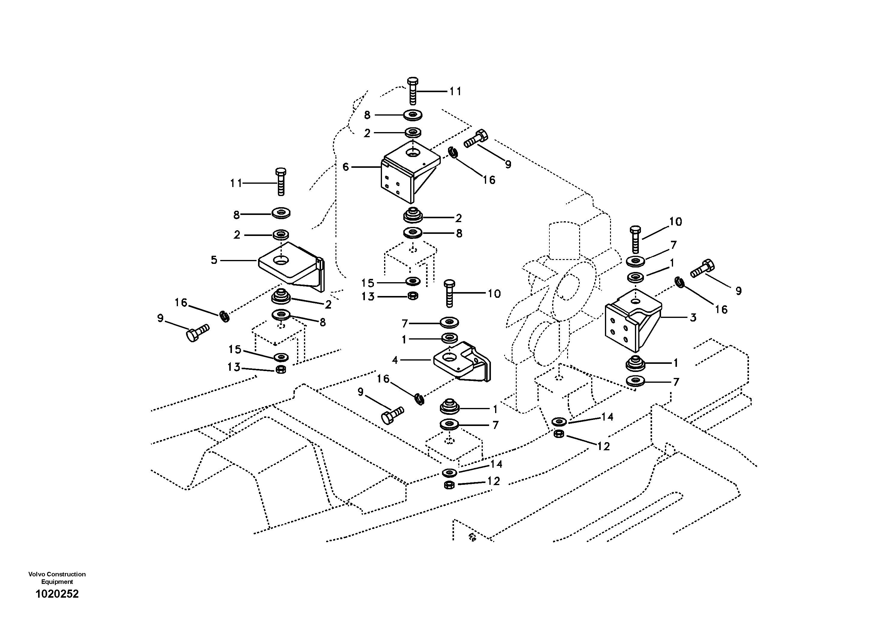 Engine mounting — volvo parts diagram