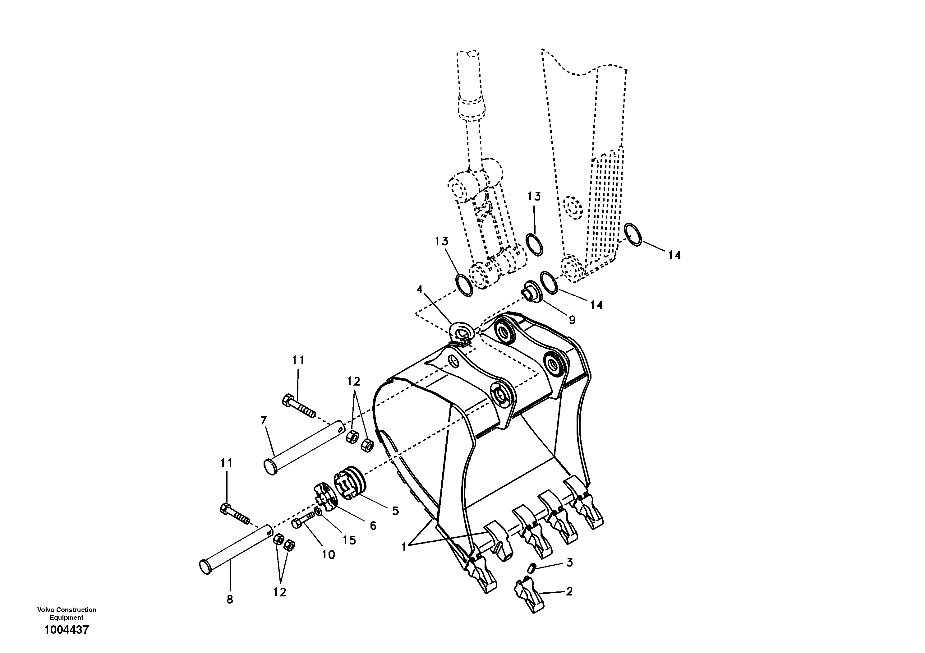 Bucket — volvo parts diagram