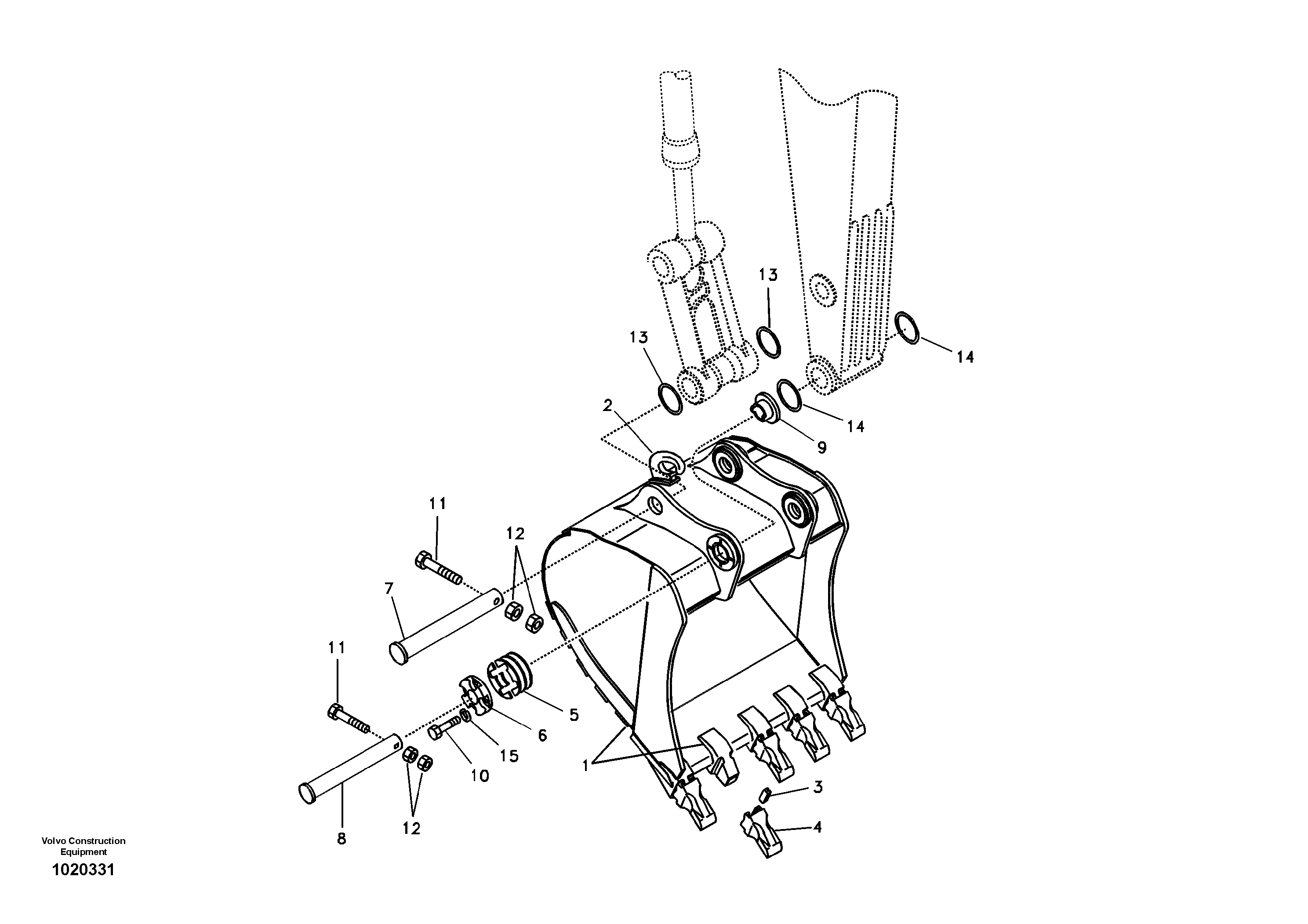 Bucket — volvo parts diagram