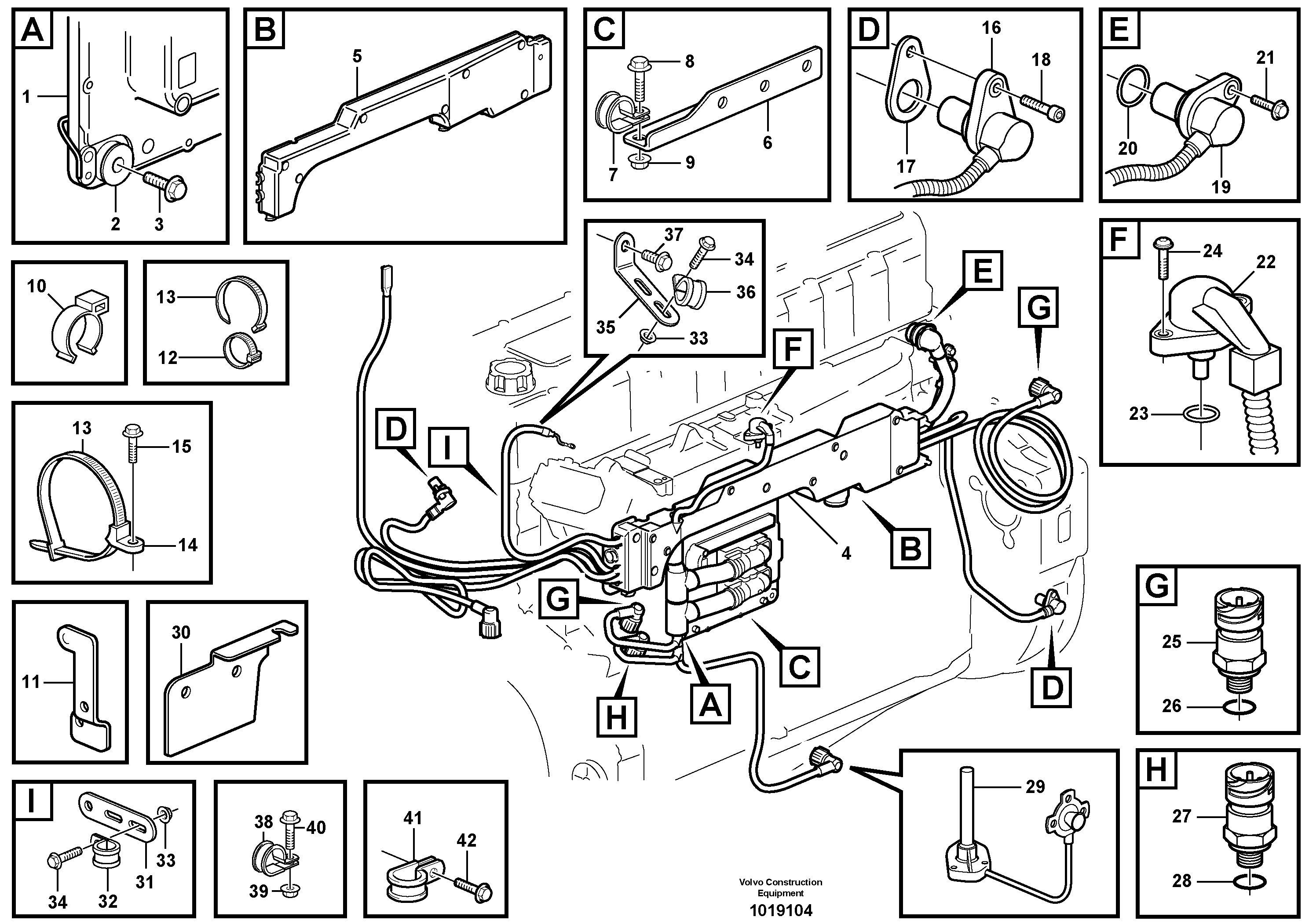 Cable harness, engine, Ecu — volvo parts diagram