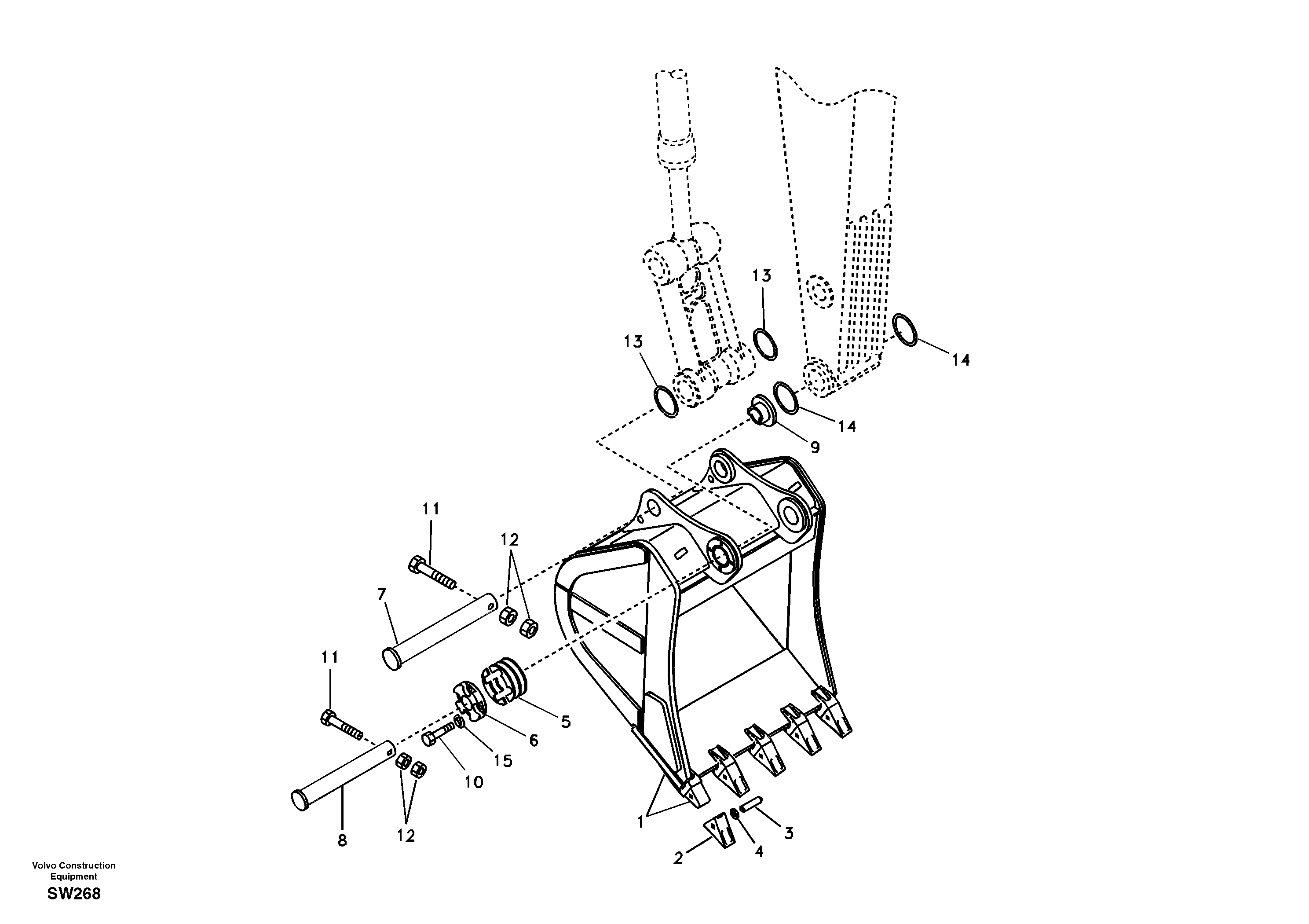 Bucket — volvo parts diagram
