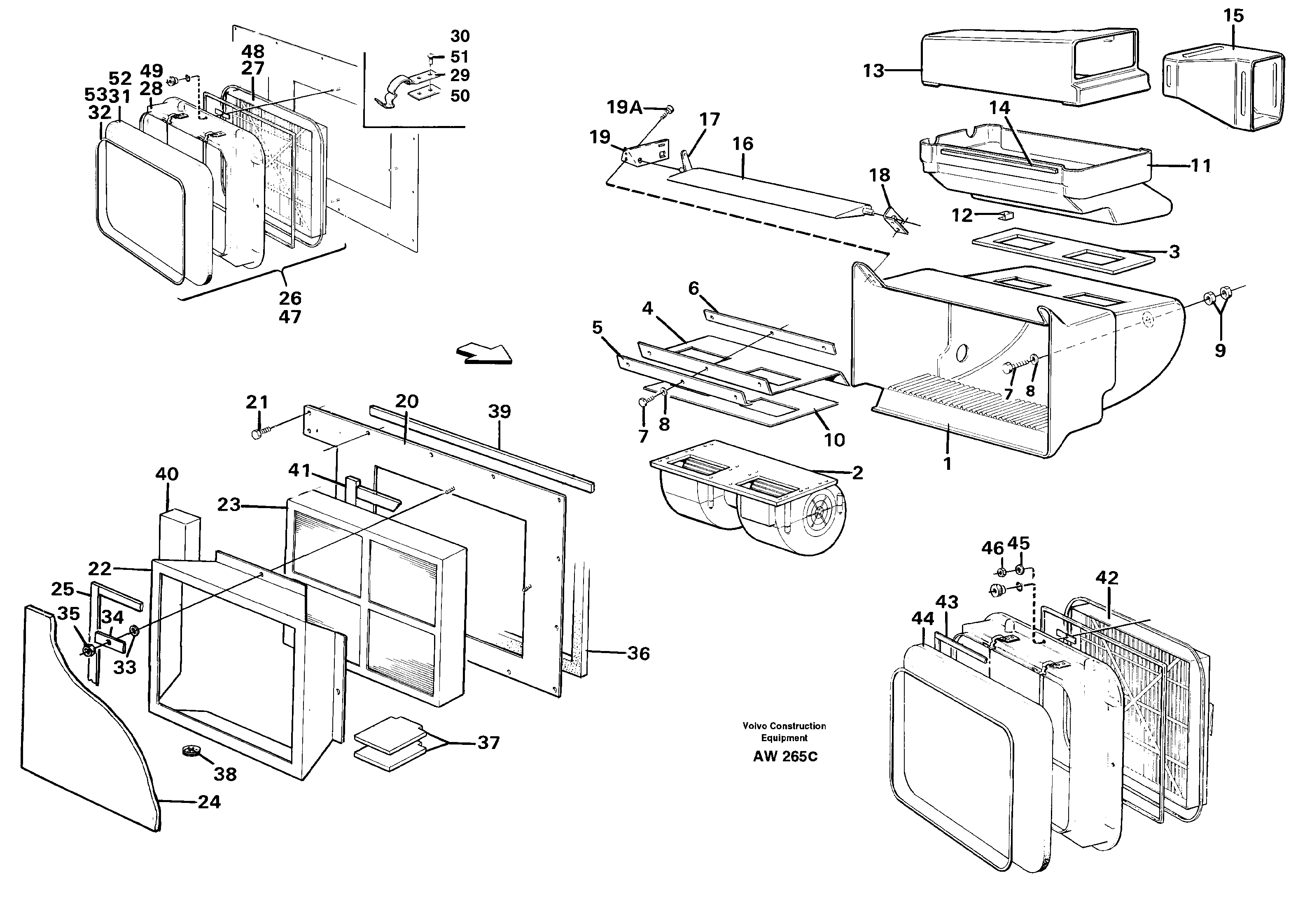 Air filter — volvo parts diagram