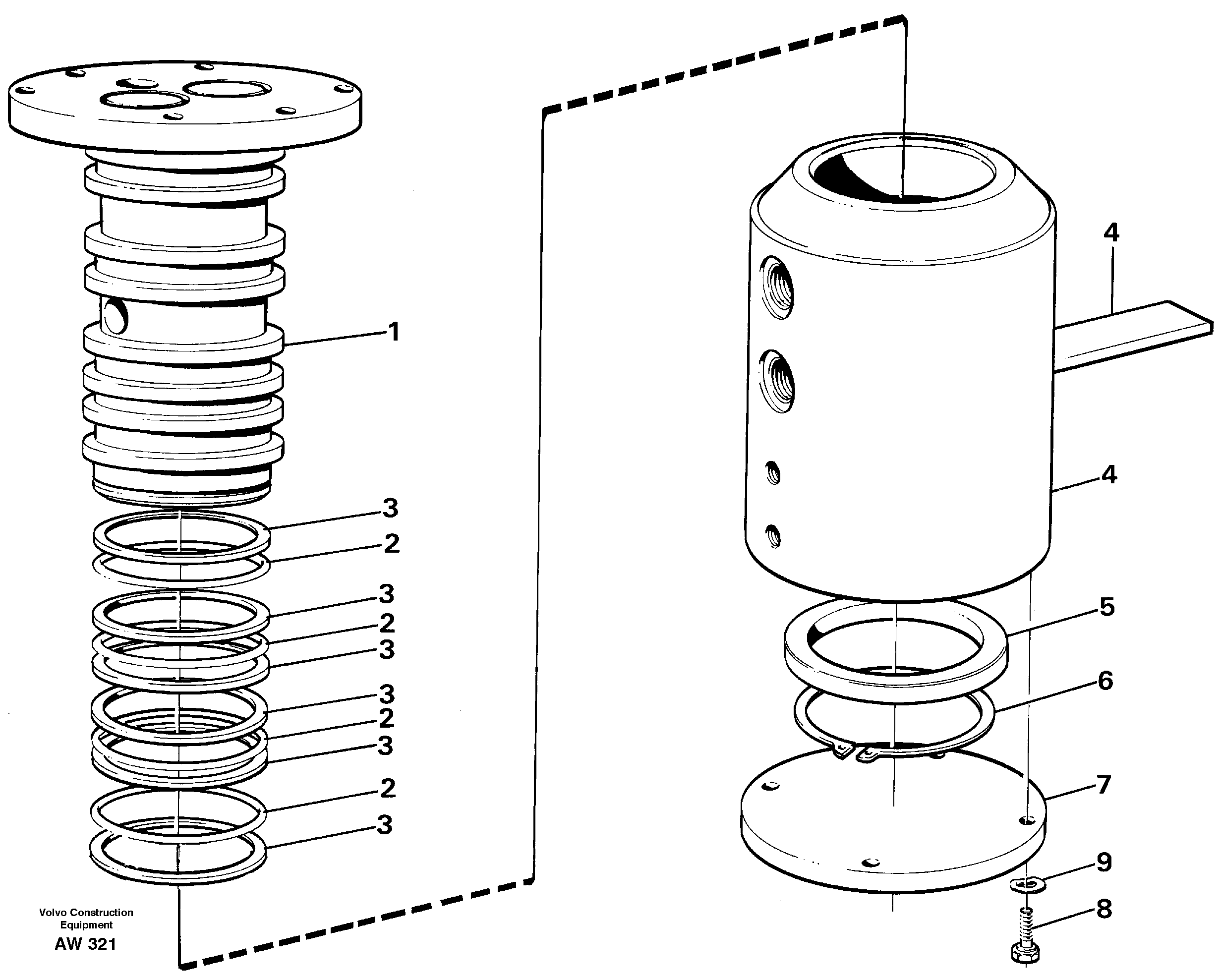 Swivel.  91851, 93948 — volvo parts diagram