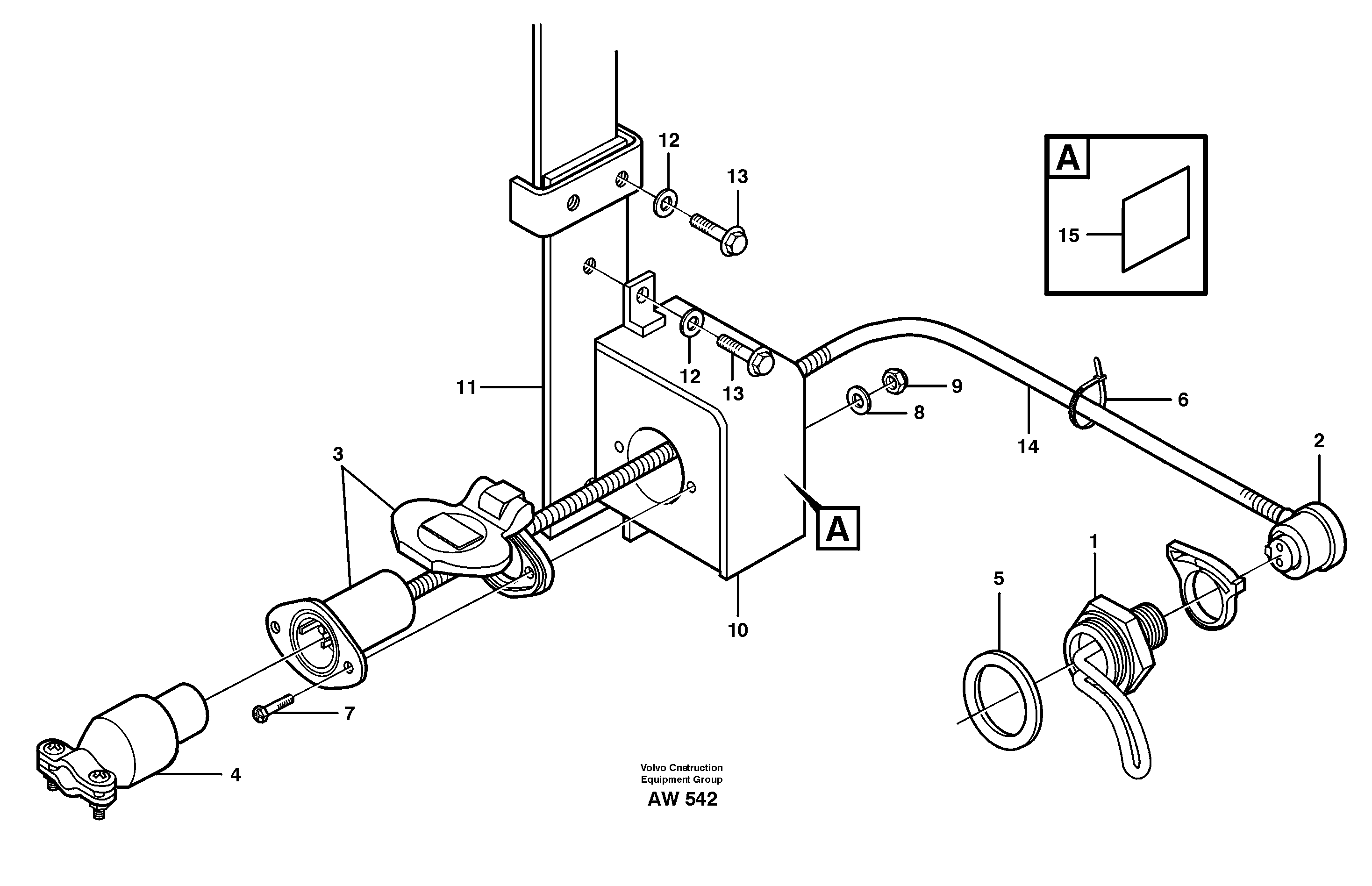 Engine heater  80051,  80052 — volvo parts diagram