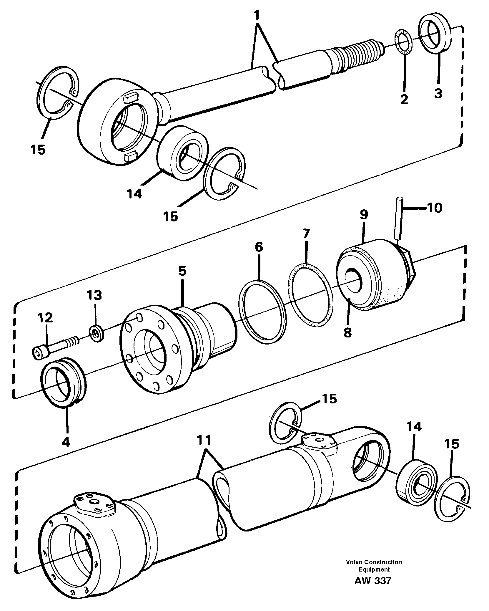 Hydraulic cylinder.  91851 E PROD — volvo parts diagram