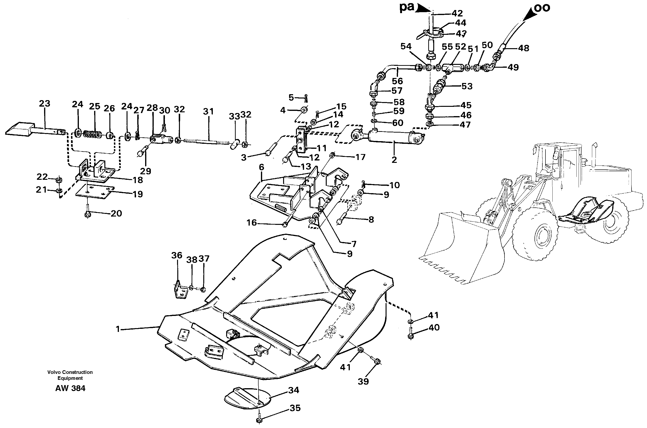 Belly guard, rear.  33809 — volvo parts diagram