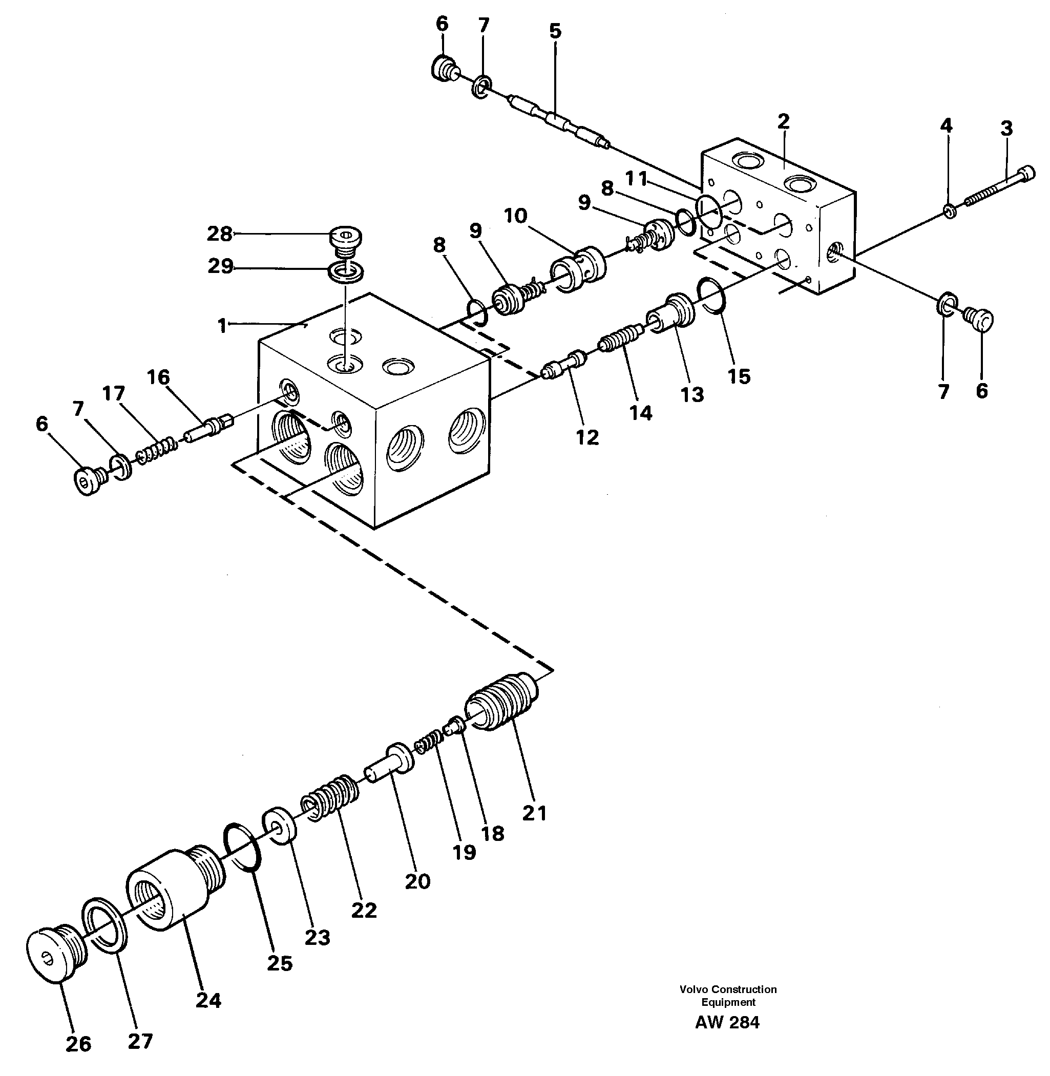 Shift valve — volvo parts diagram