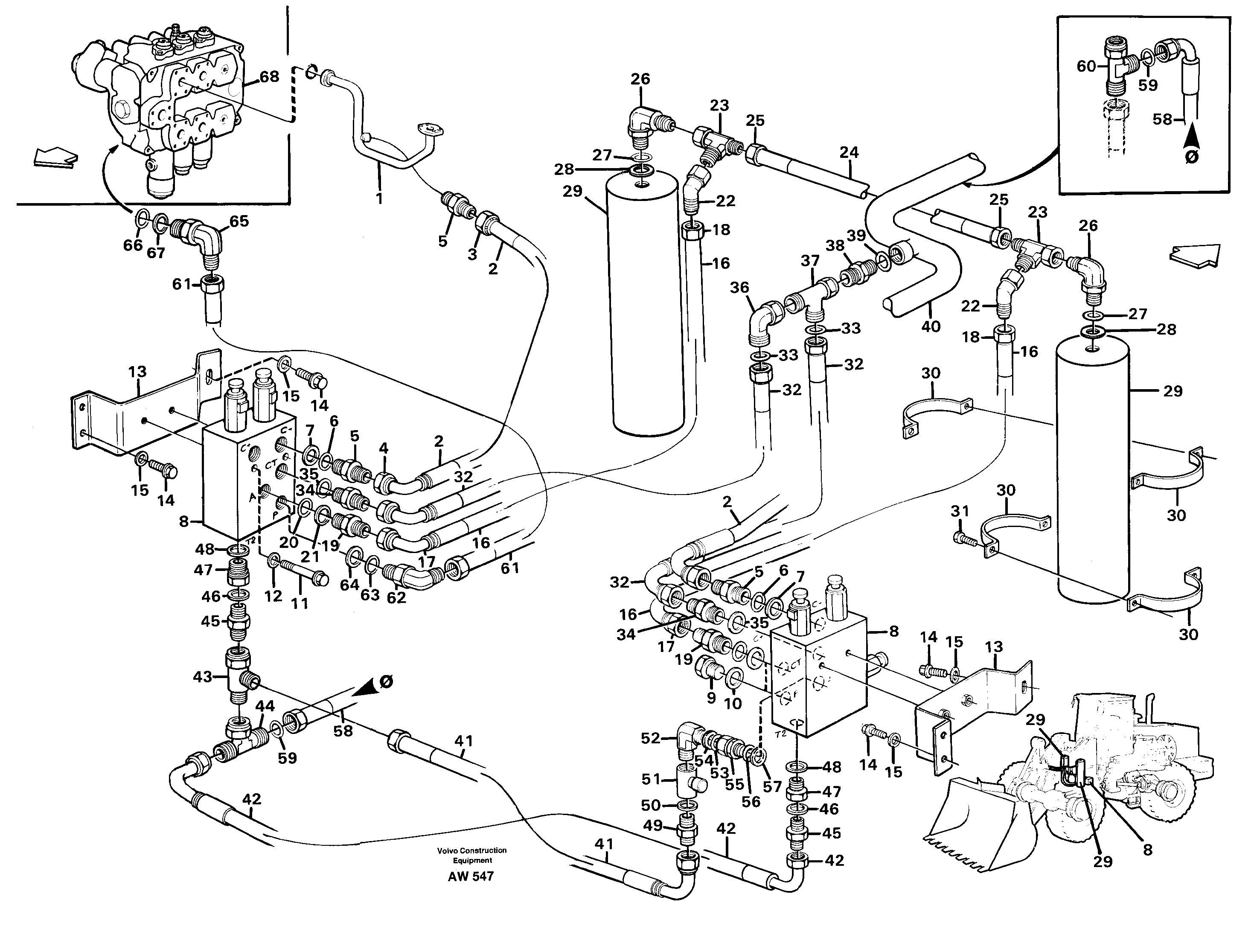 Boom suspension system  80112 — volvo parts diagram