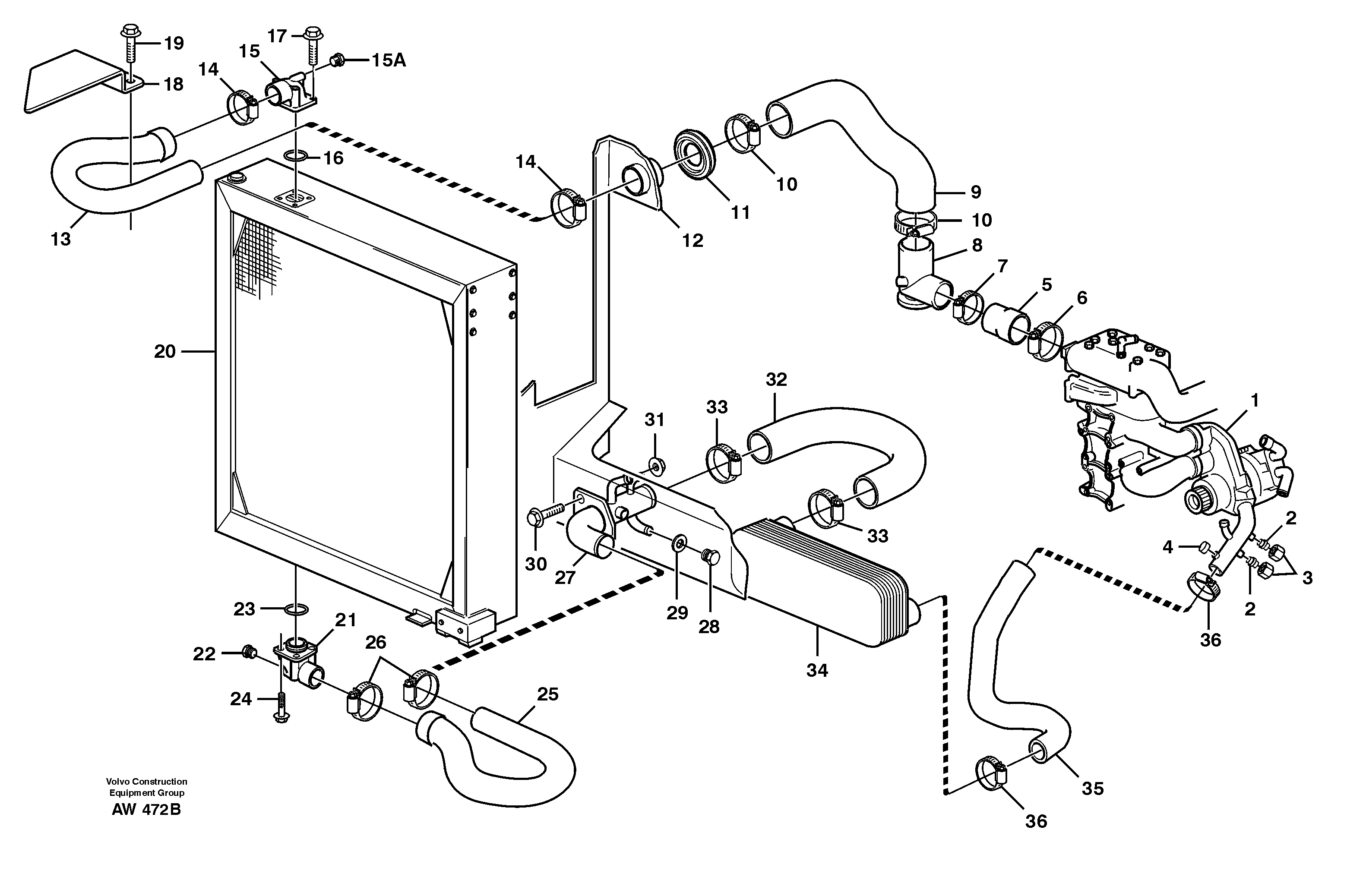 Cooling system. — volvo parts diagram