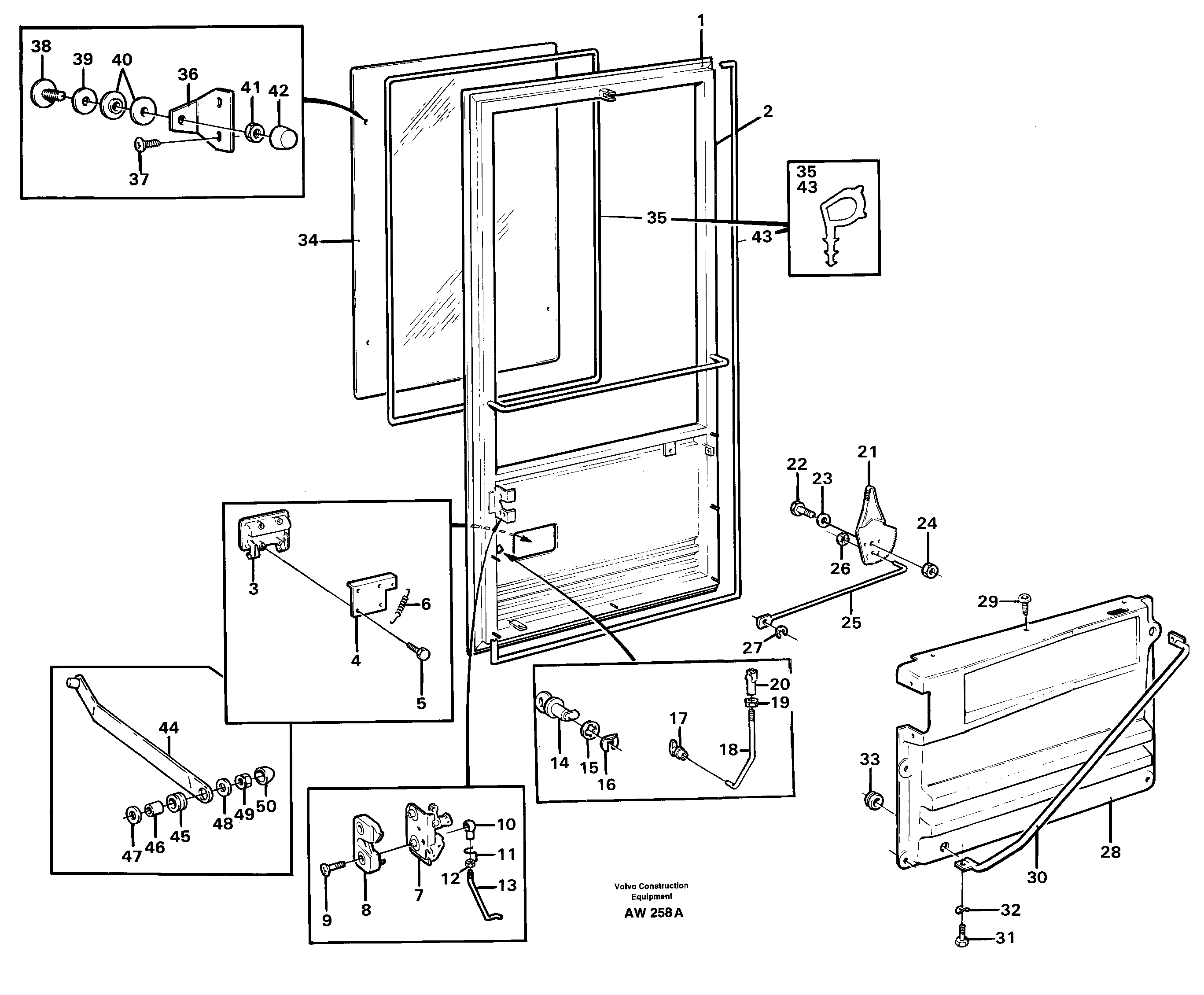 Door — volvo parts diagram