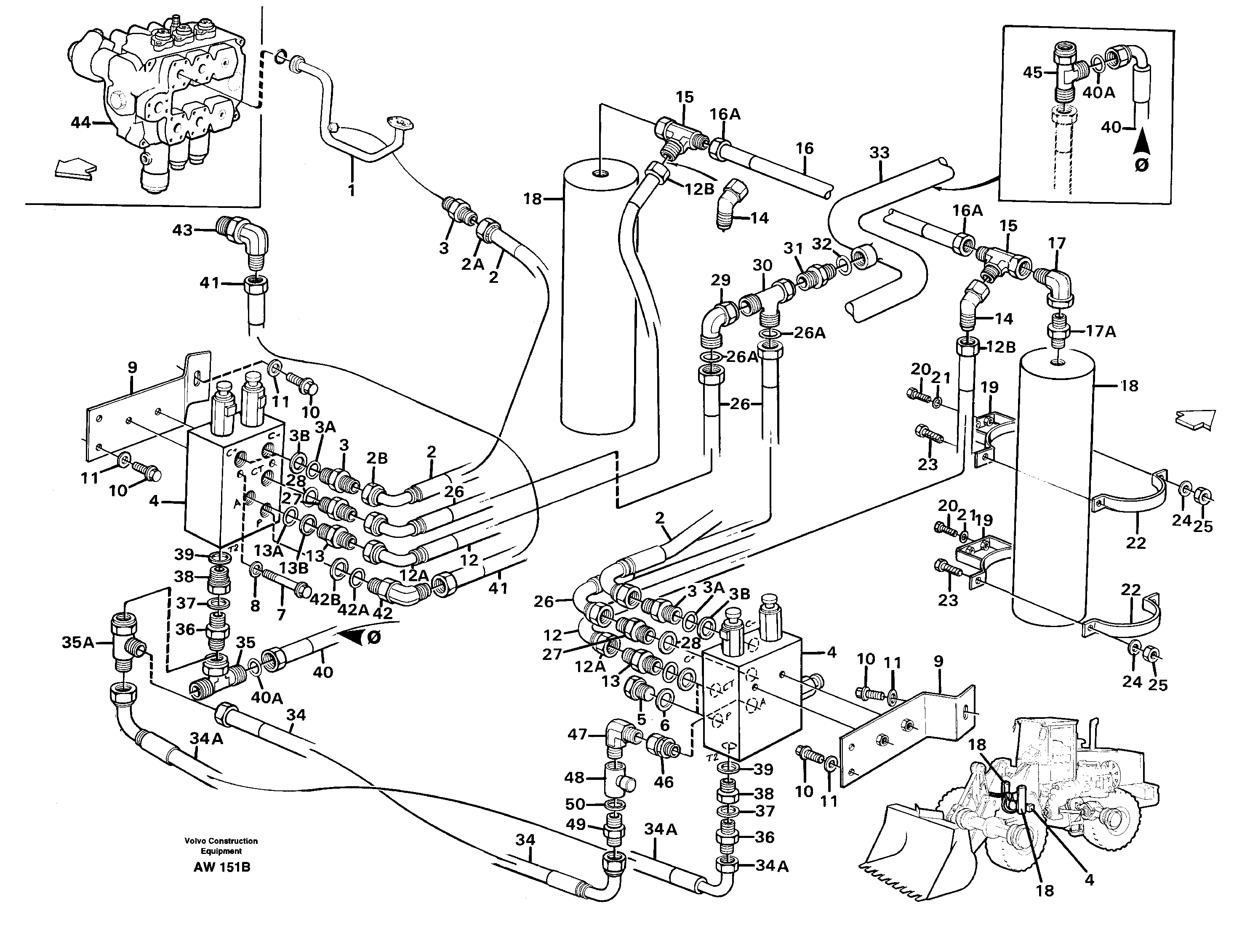 Boom suspension system  94600 — volvo parts diagram