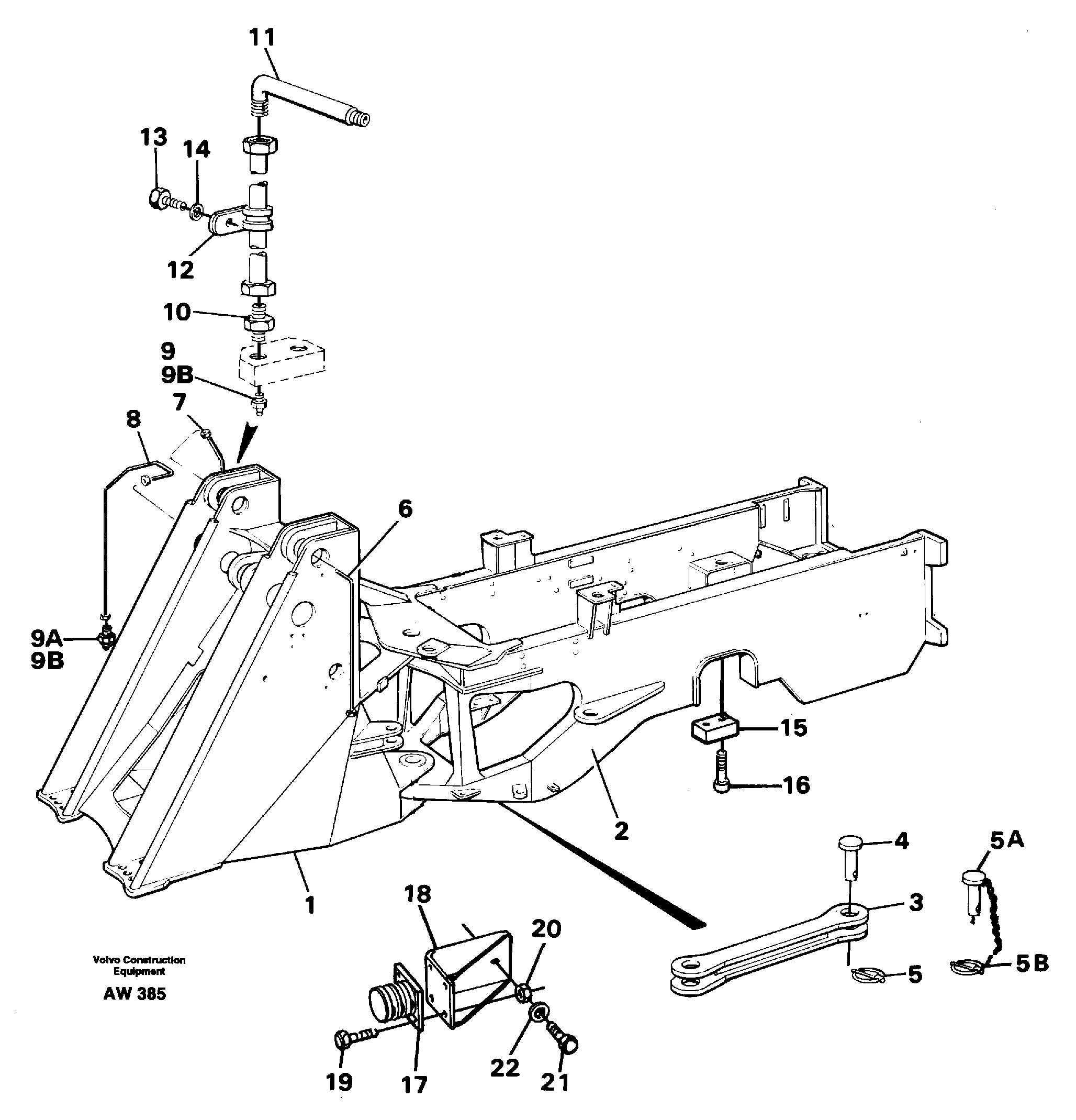Frame — volvo parts diagram