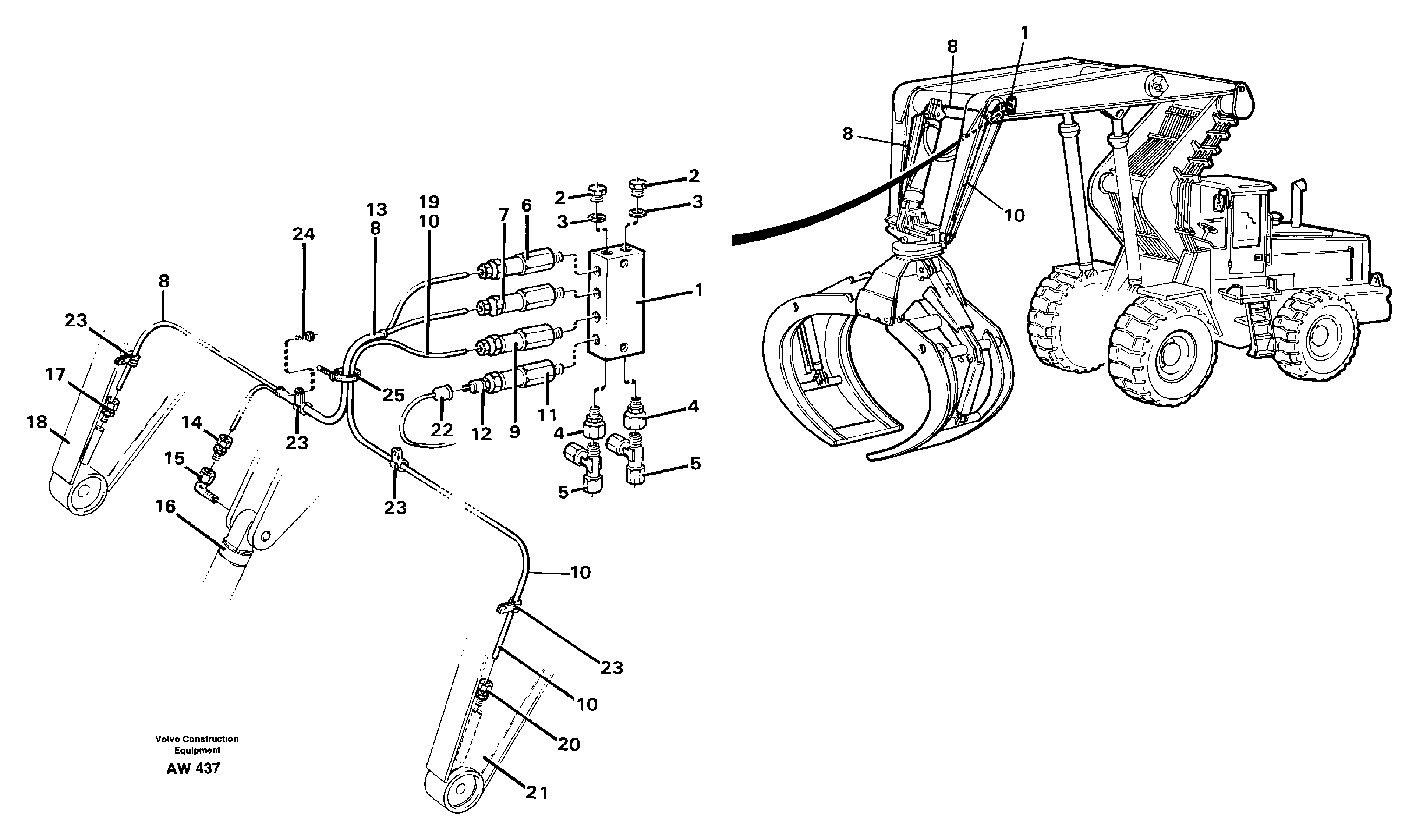 Distribution block, B4.  33808 — volvo parts diagram
