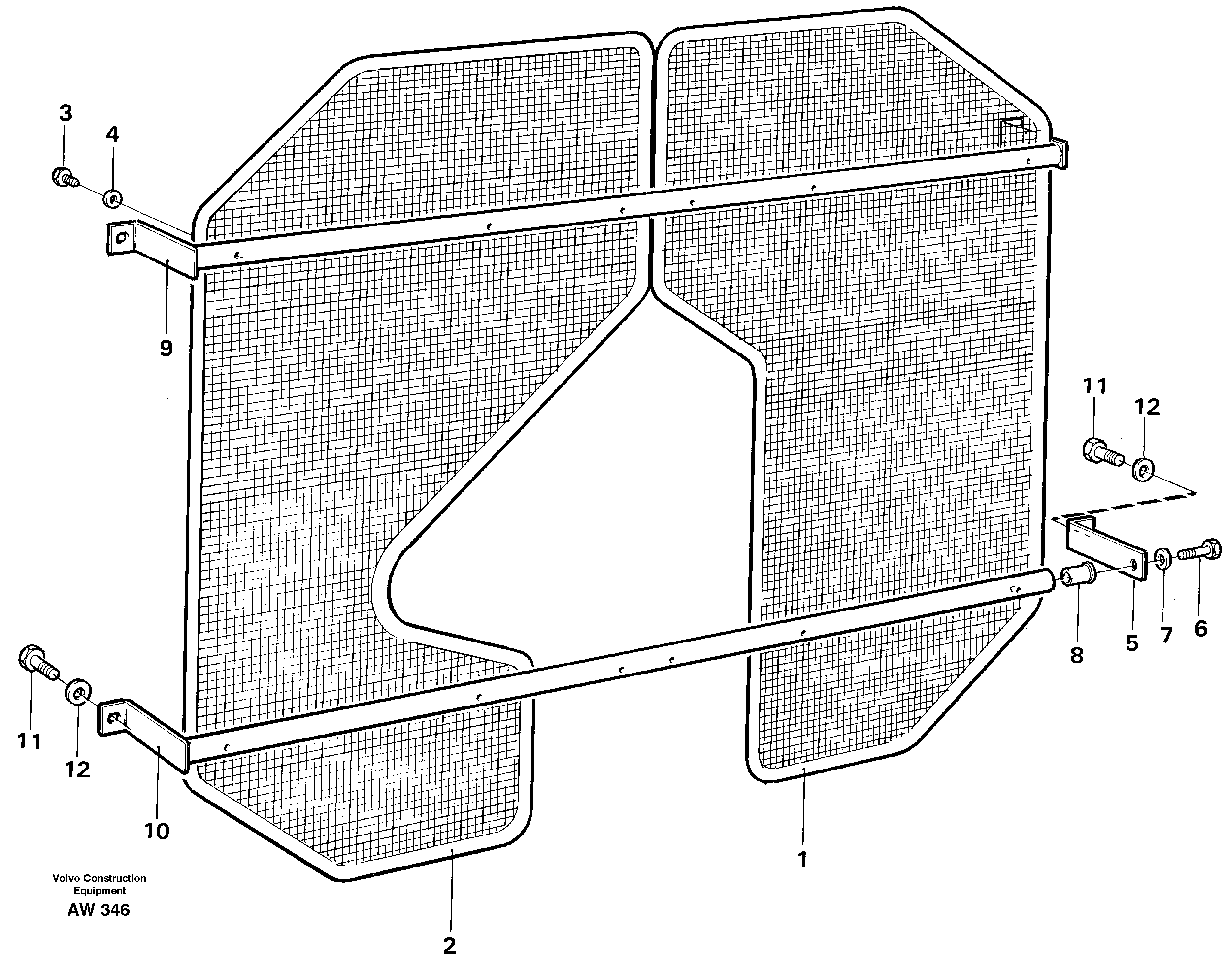 Fan guard.  92342 — volvo parts diagram