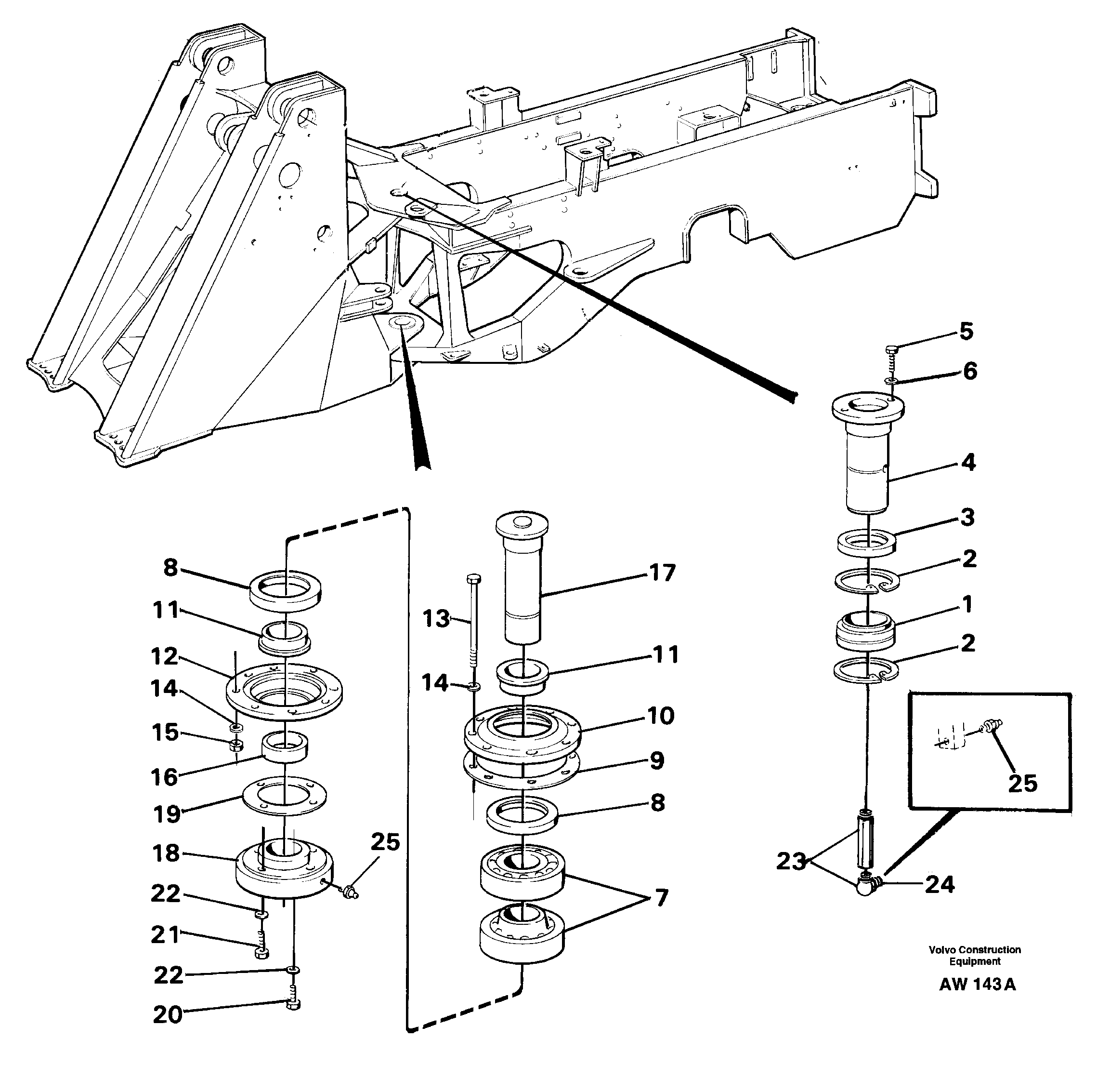 Frame link — volvo parts diagram
