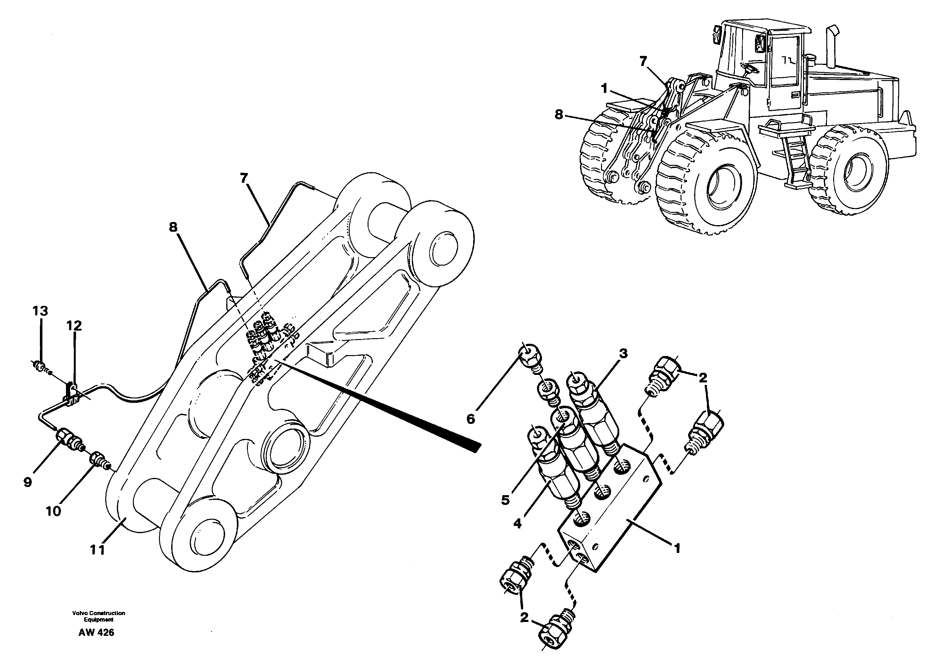 Distribution block, B4.  94803 — volvo parts diagram
