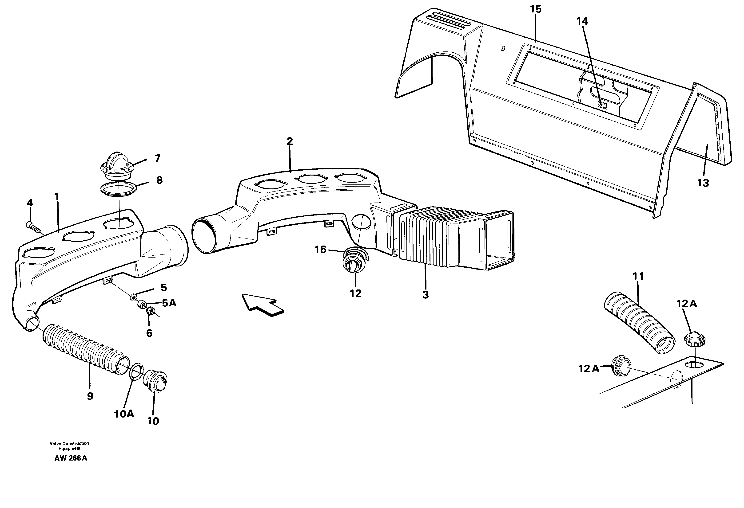 Air ducts — volvo parts diagram