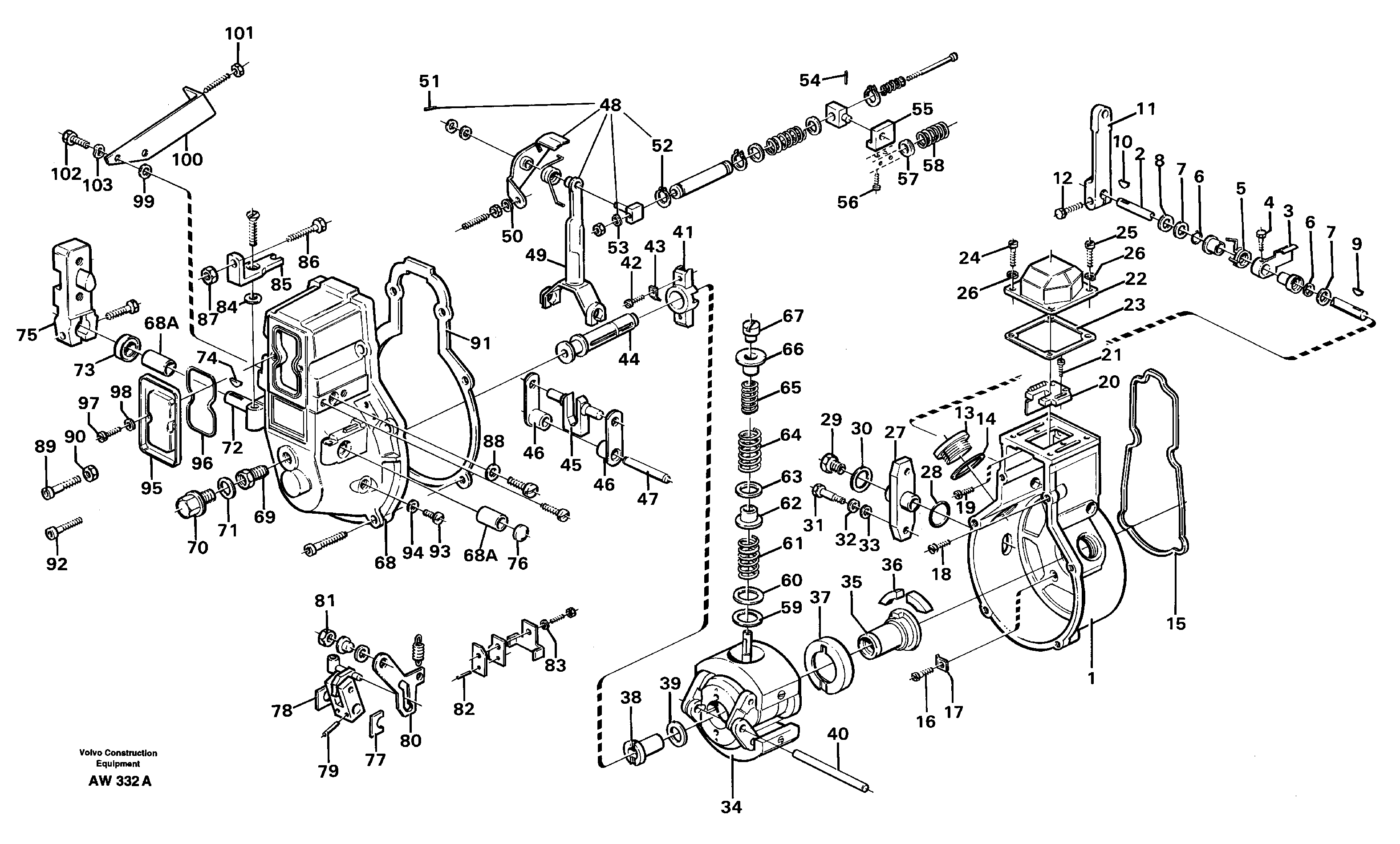 Centrifugal governor — volvo parts diagram