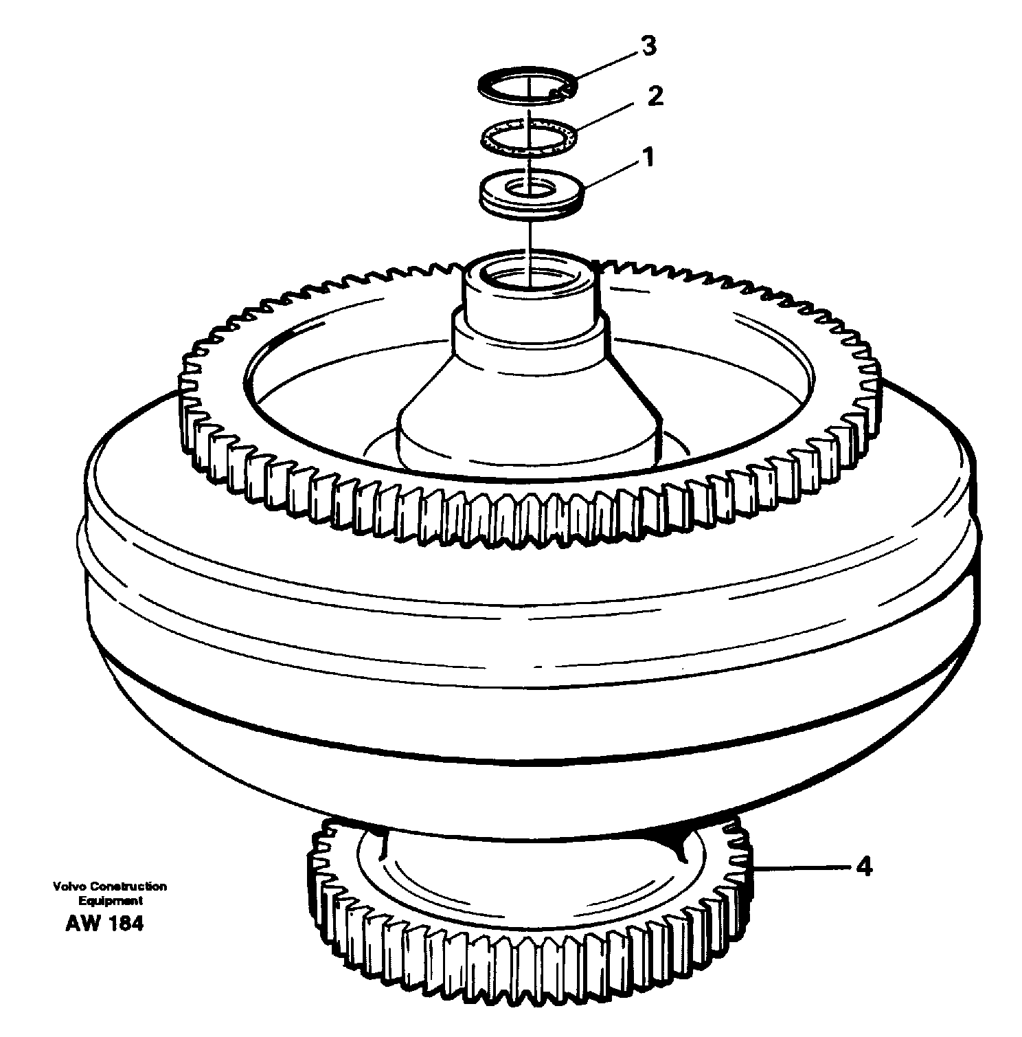 Torque converter.  30894 — volvo parts diagram