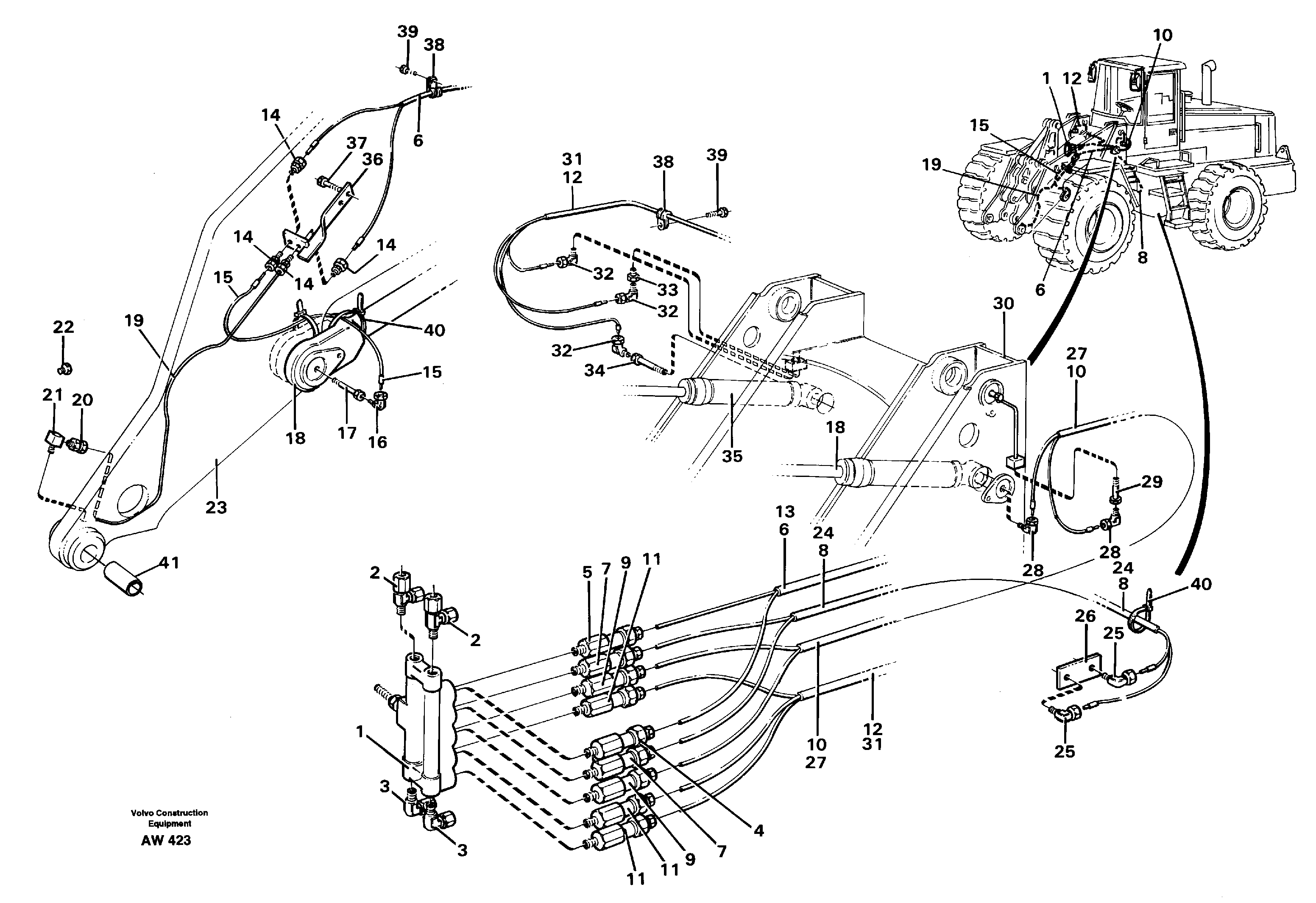Distribution block, B2.  94803 — volvo parts diagram