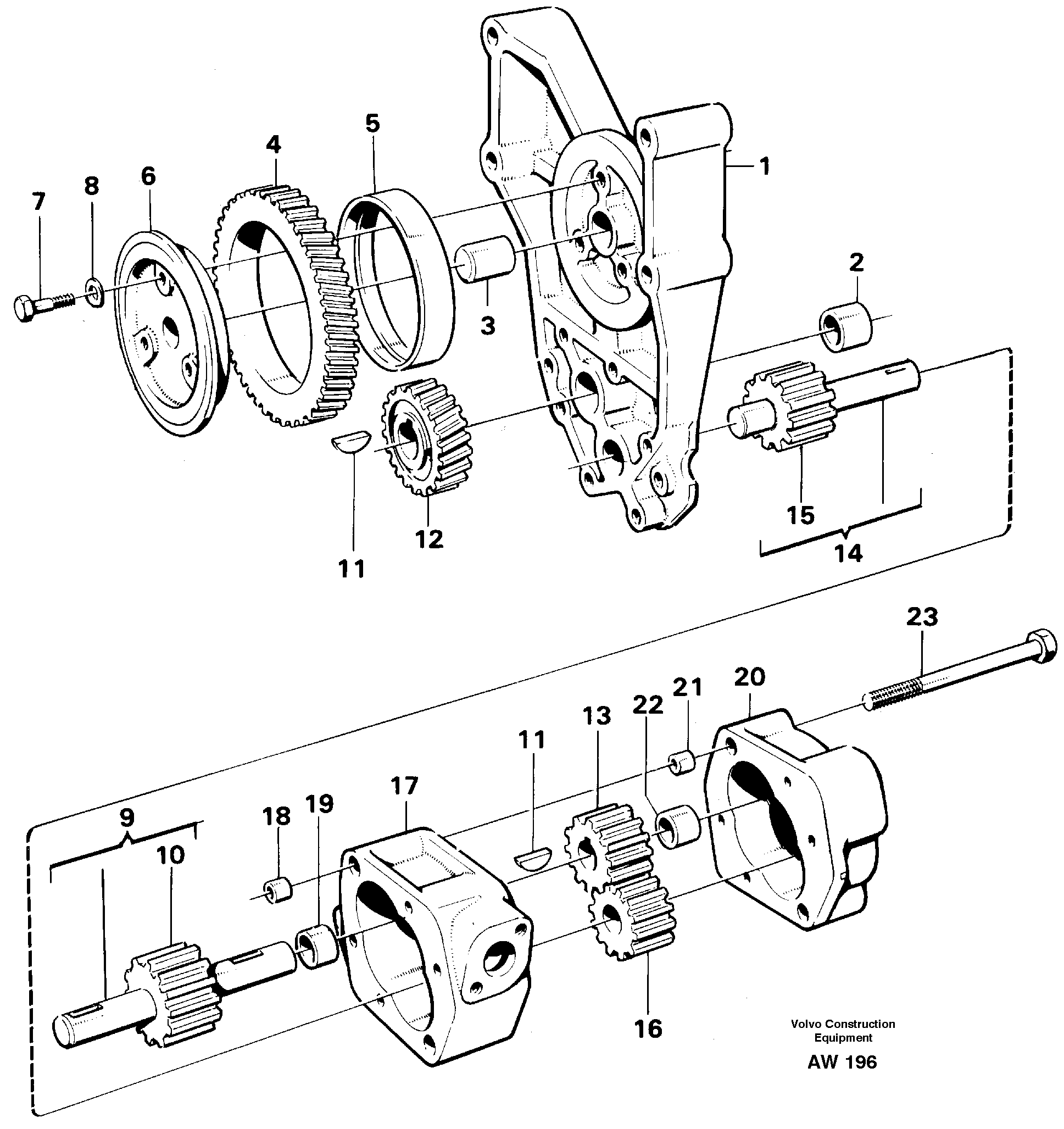 Oil pump — volvo parts diagram