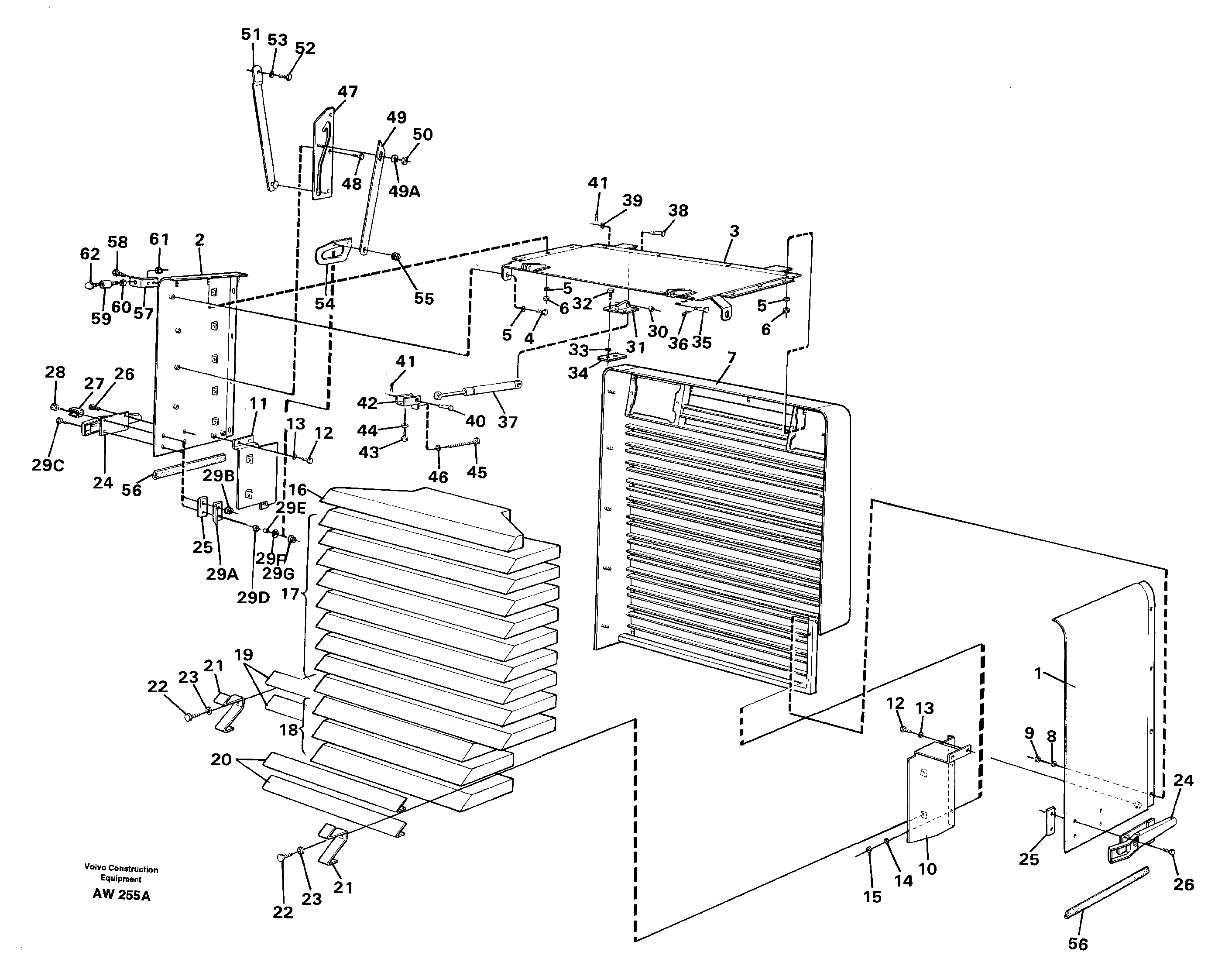 Radiator shell. — volvo parts diagram