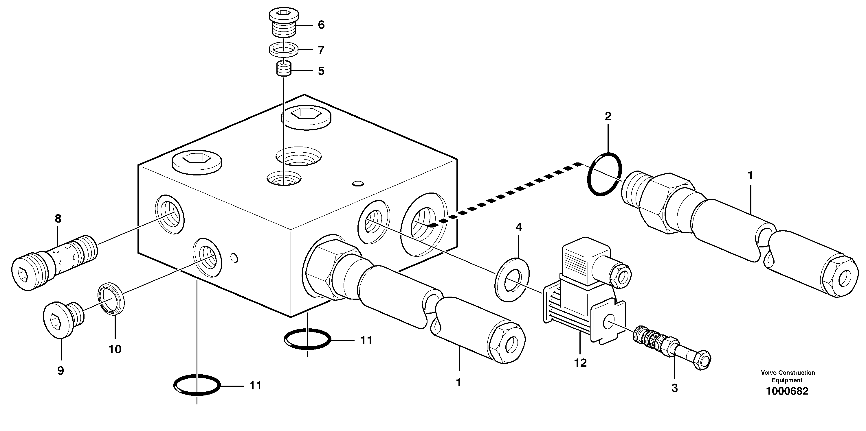 Operating valve.  33808 SER NO 2785 - — volvo parts diagram