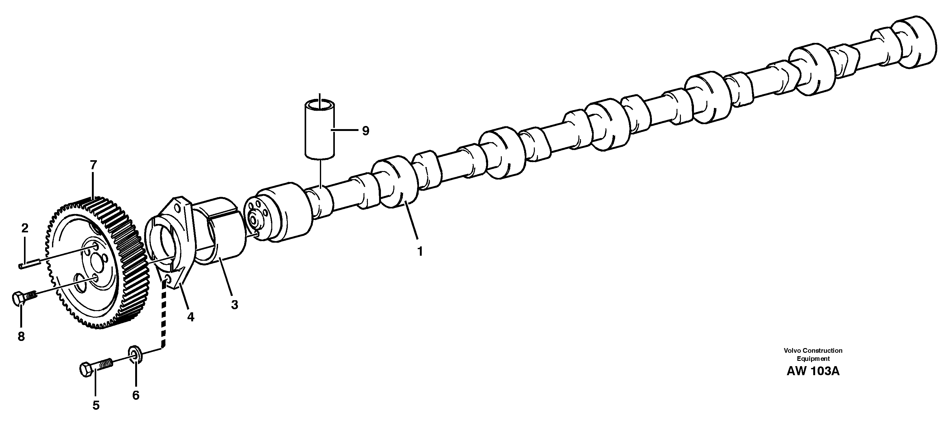 Camshaft — volvo parts diagram