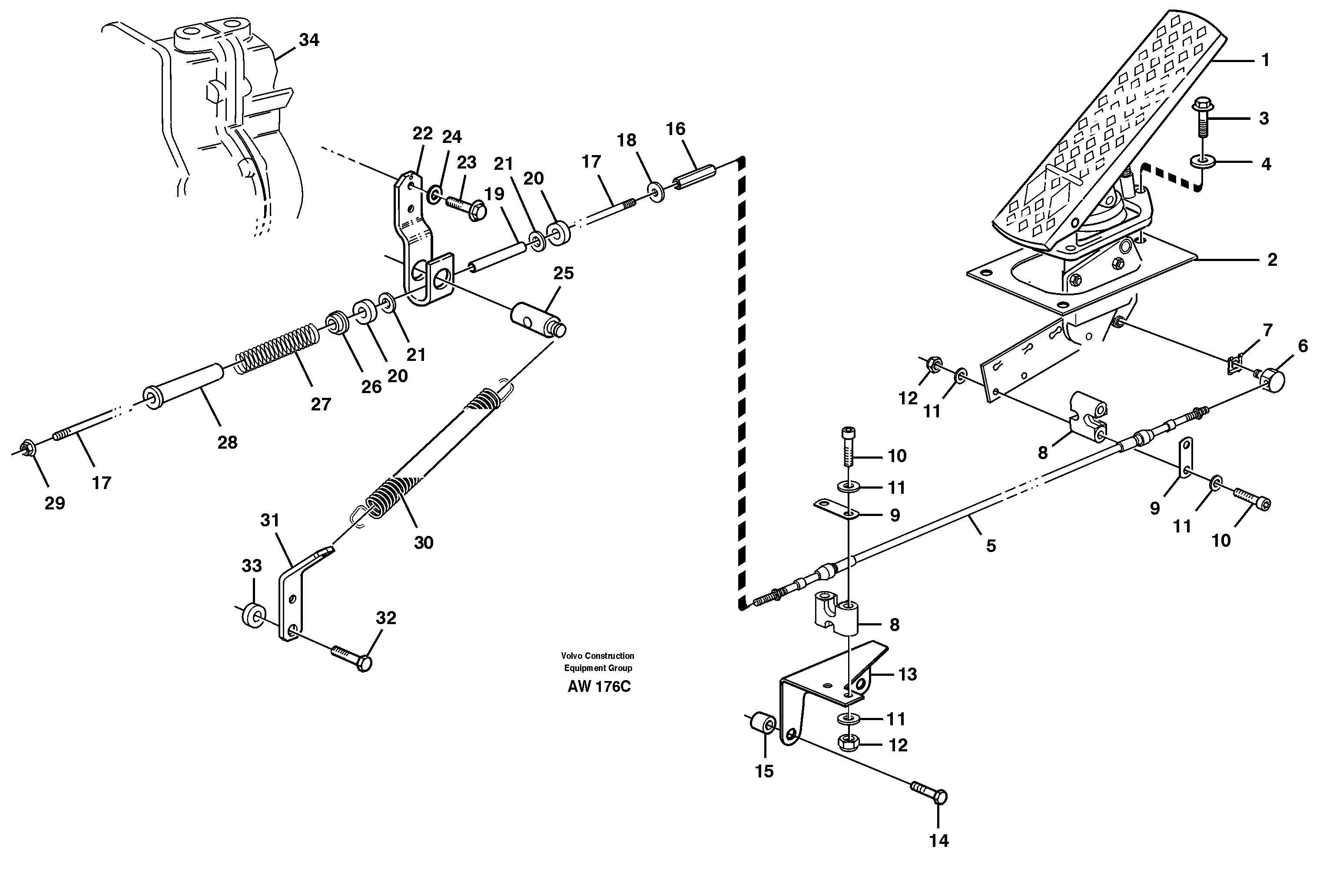 Regulator control — volvo parts diagram