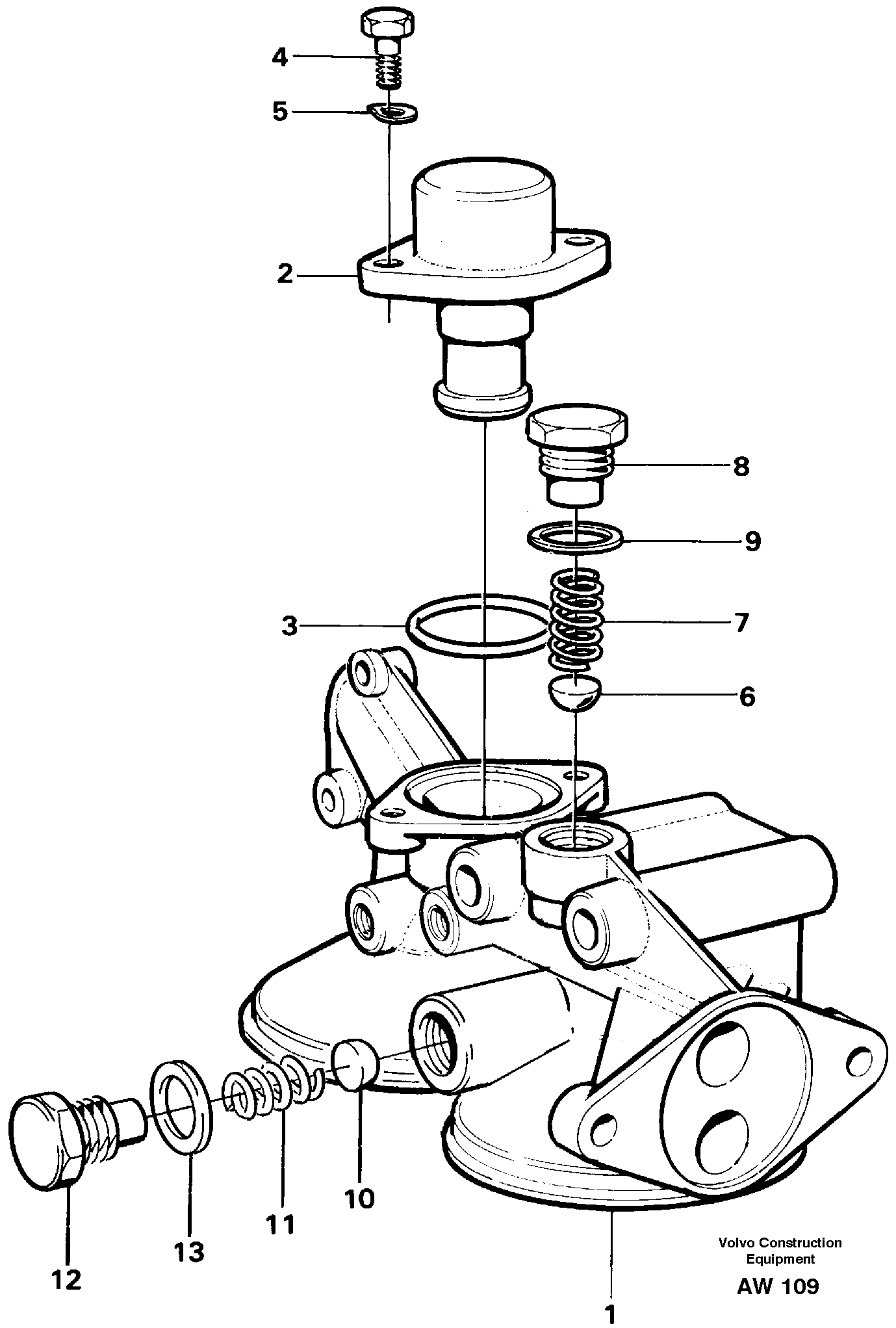 Oil filter housing — volvo parts diagram