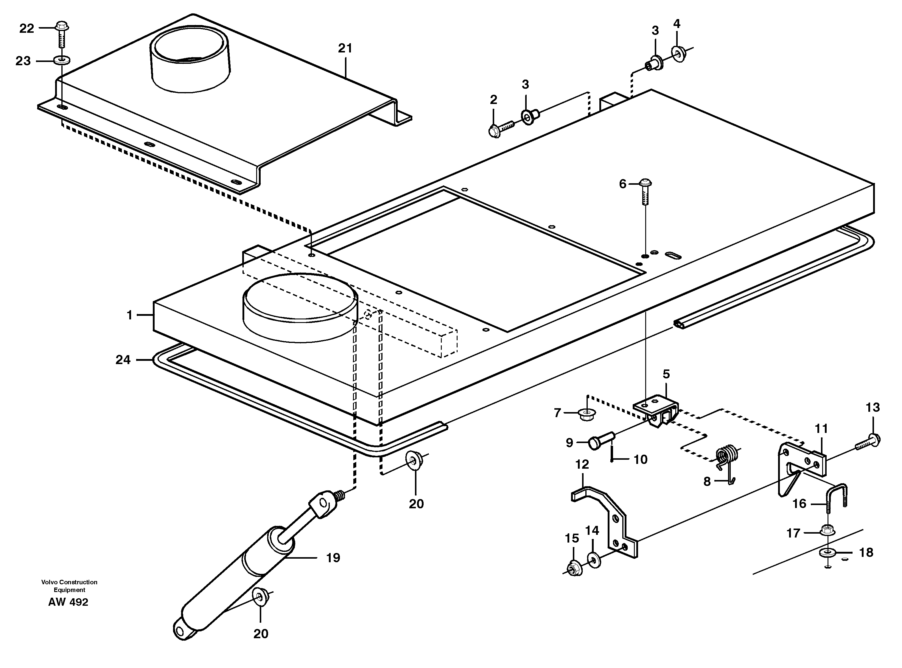 Engine cover. — volvo parts diagram
