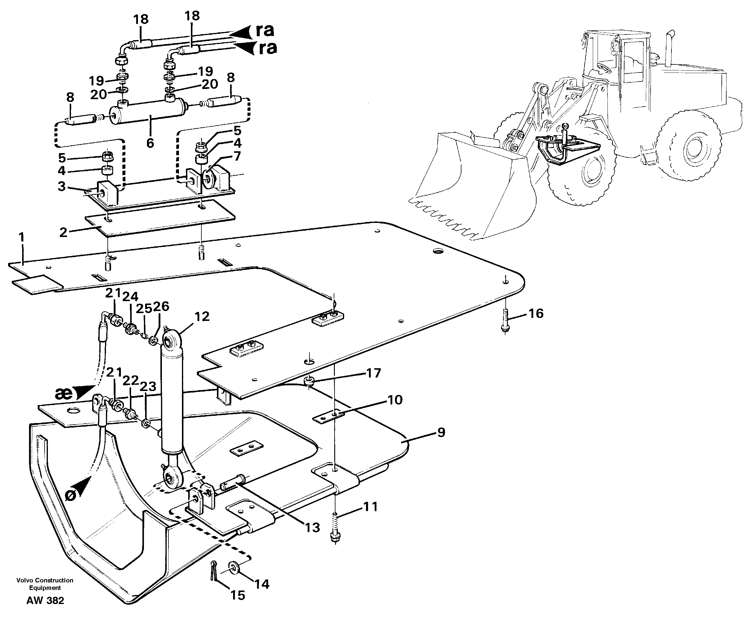 Belly guard, front.  33809 — volvo parts diagram