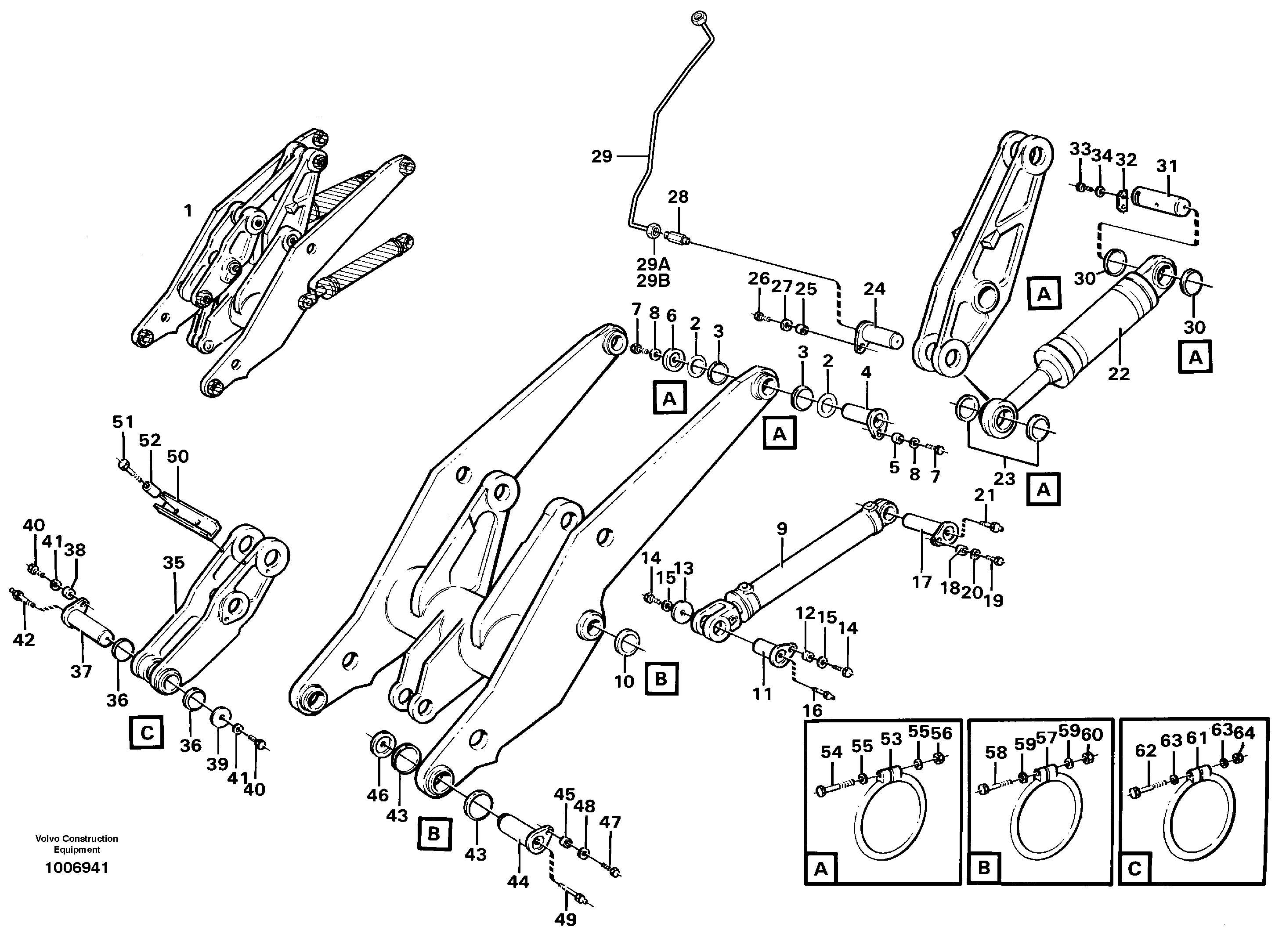Lifting unit.  STD,   USA,   33809 — volvo parts diagram