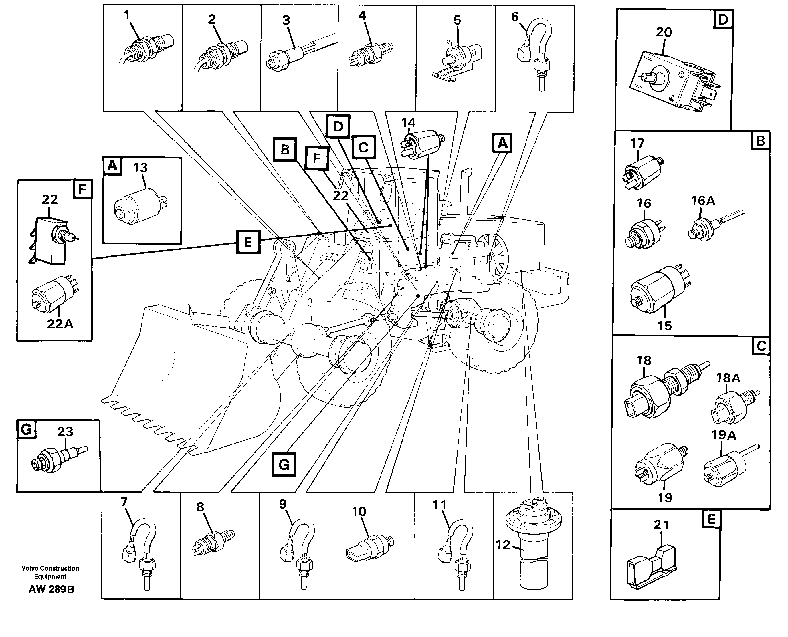 Sensor — volvo parts diagram