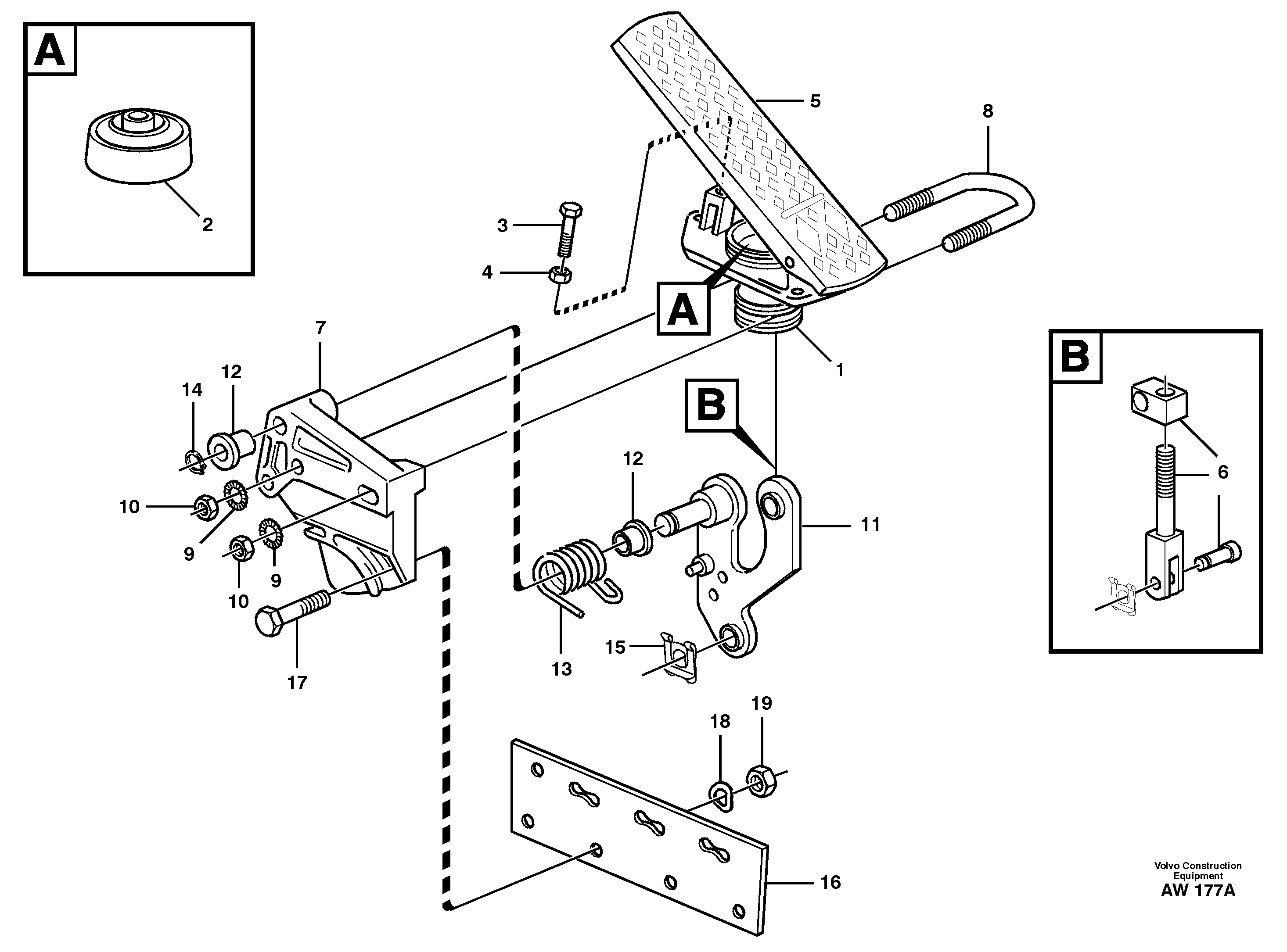 Pedal — volvo parts diagram