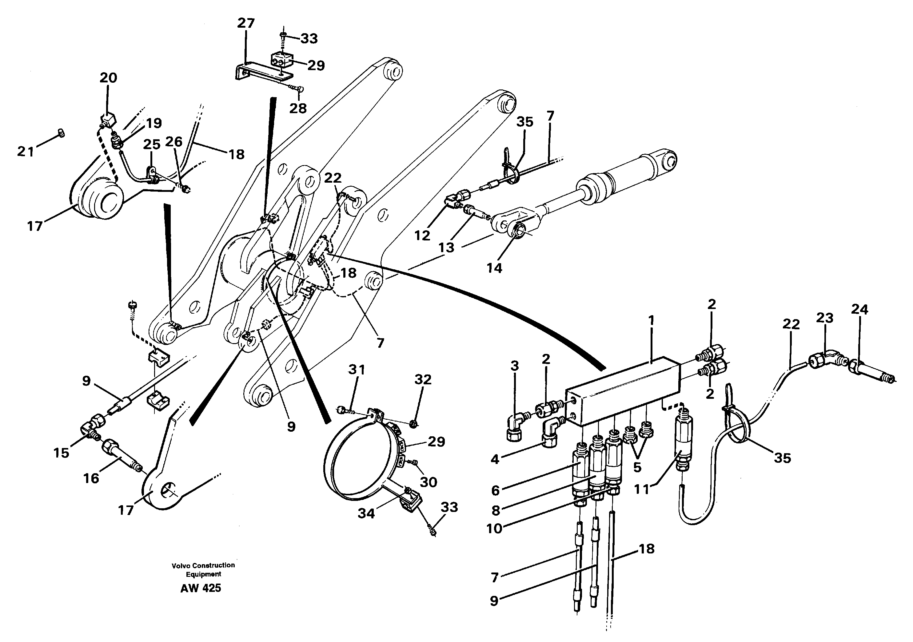 Distribution block, B3.  94803 — volvo parts diagram