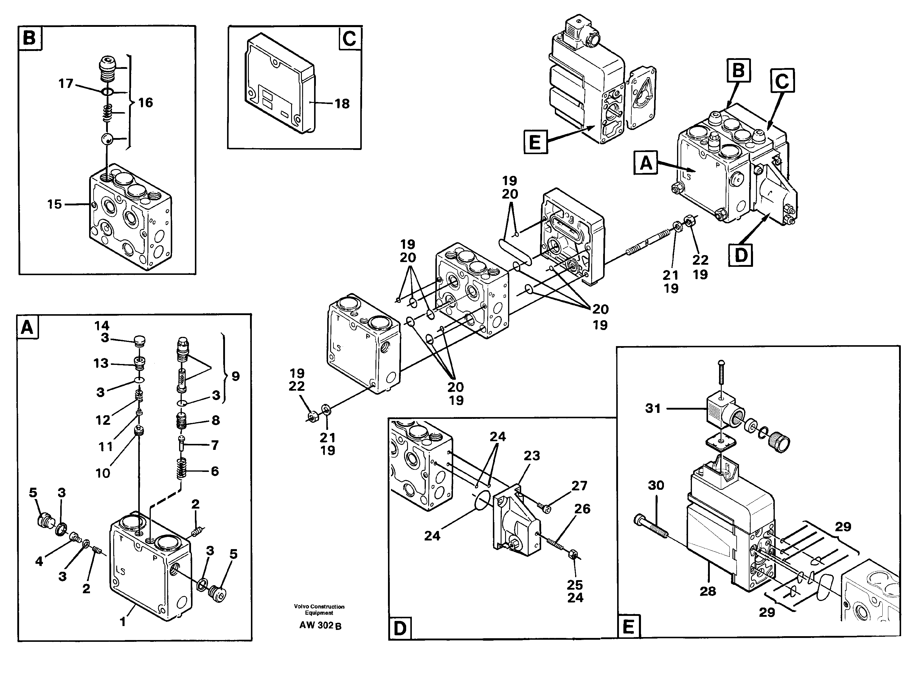 Relief valve.  94602, 93909 — volvo parts diagram