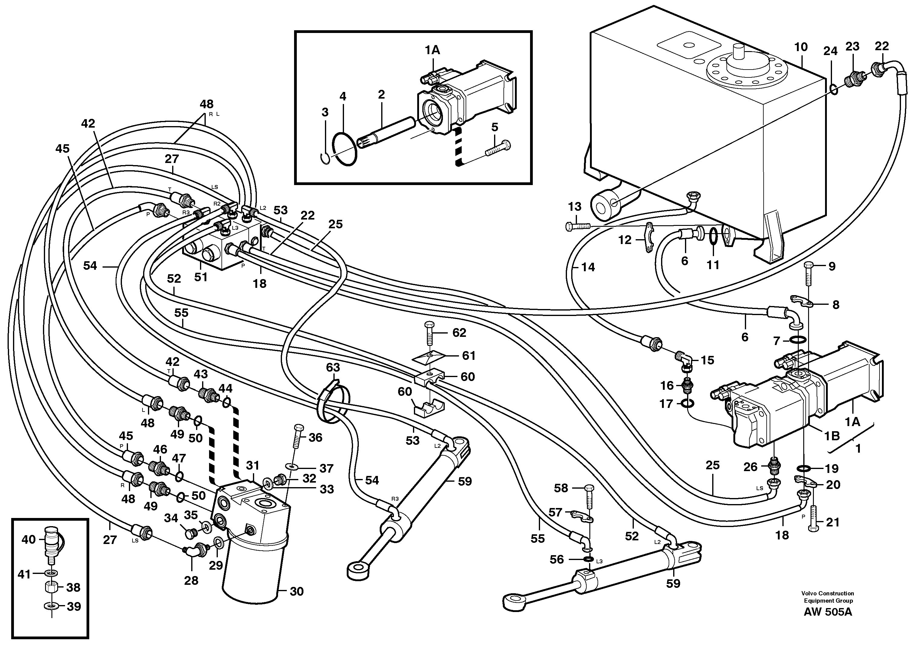 Steering system. — volvo parts diagram
