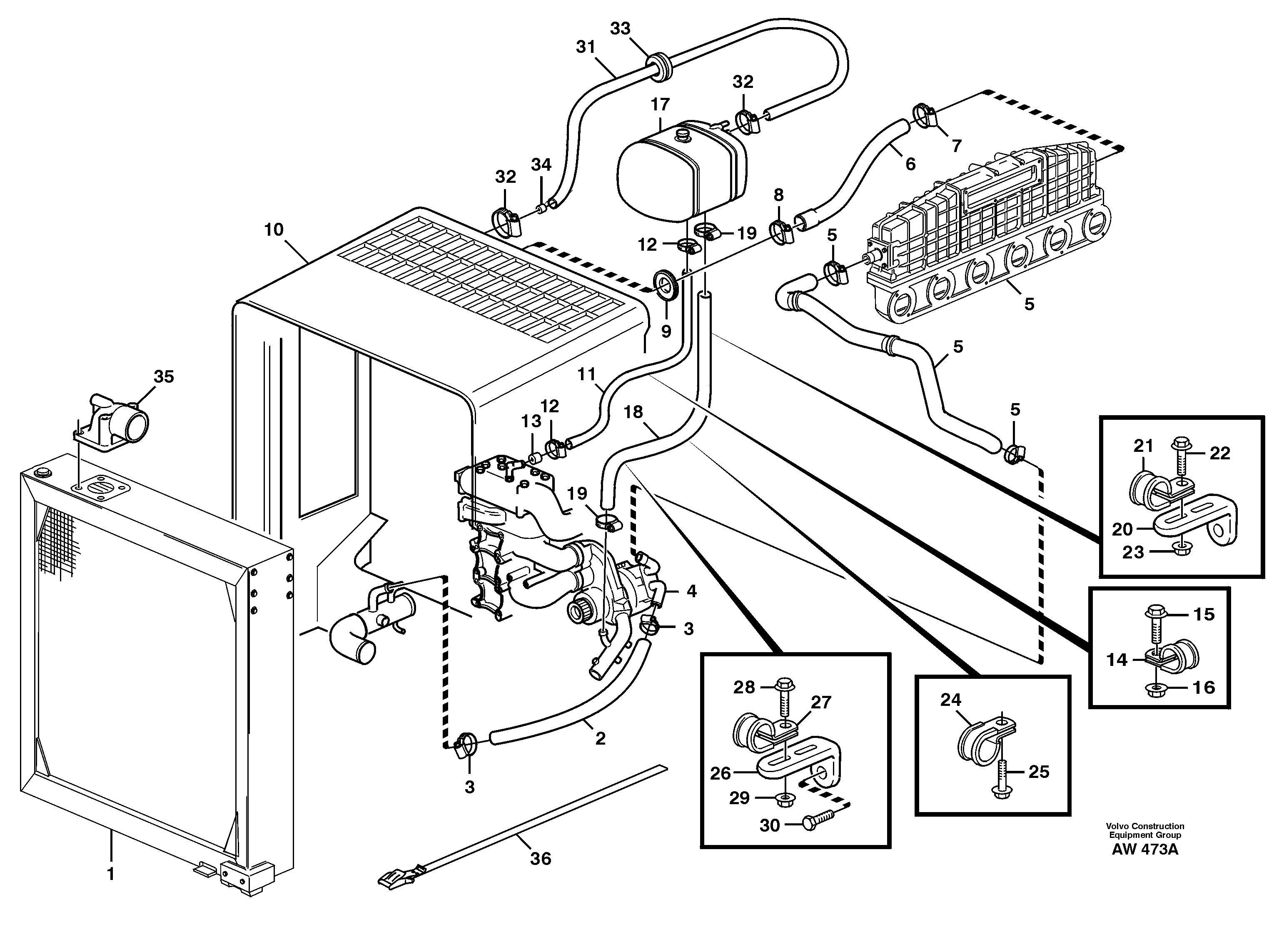 Cooling system. — volvo parts diagram