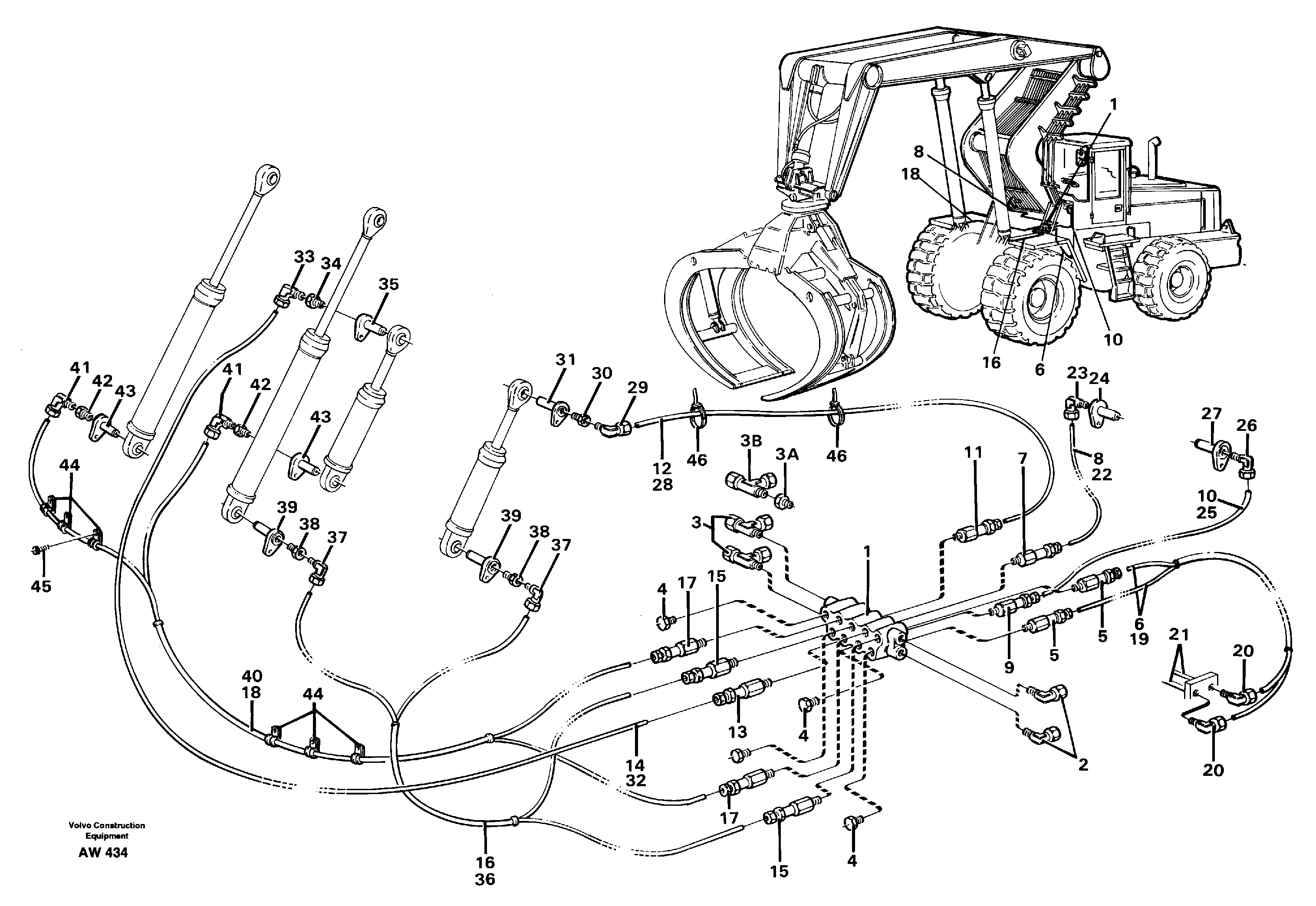 Distribution block, B2.  33808 — volvo parts diagram