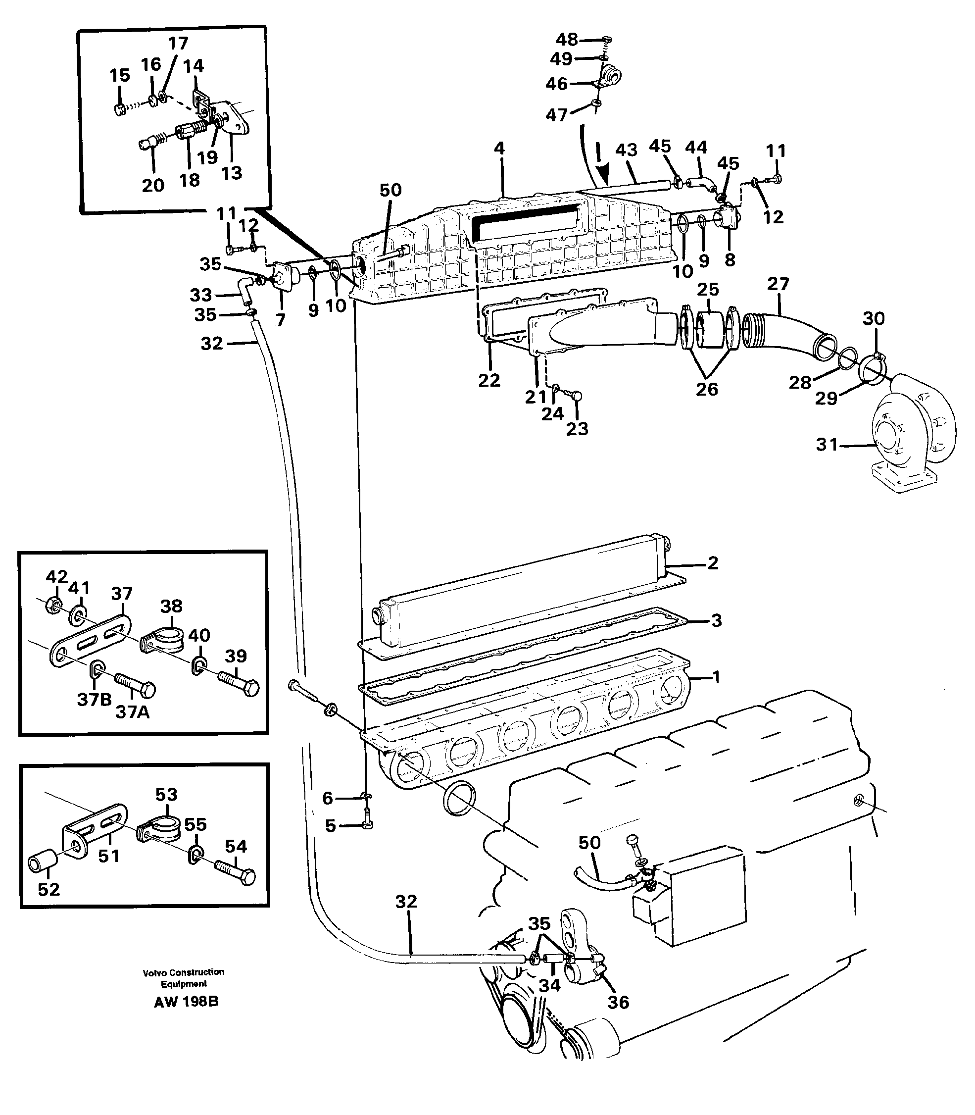 Intercooler — volvo parts diagram
