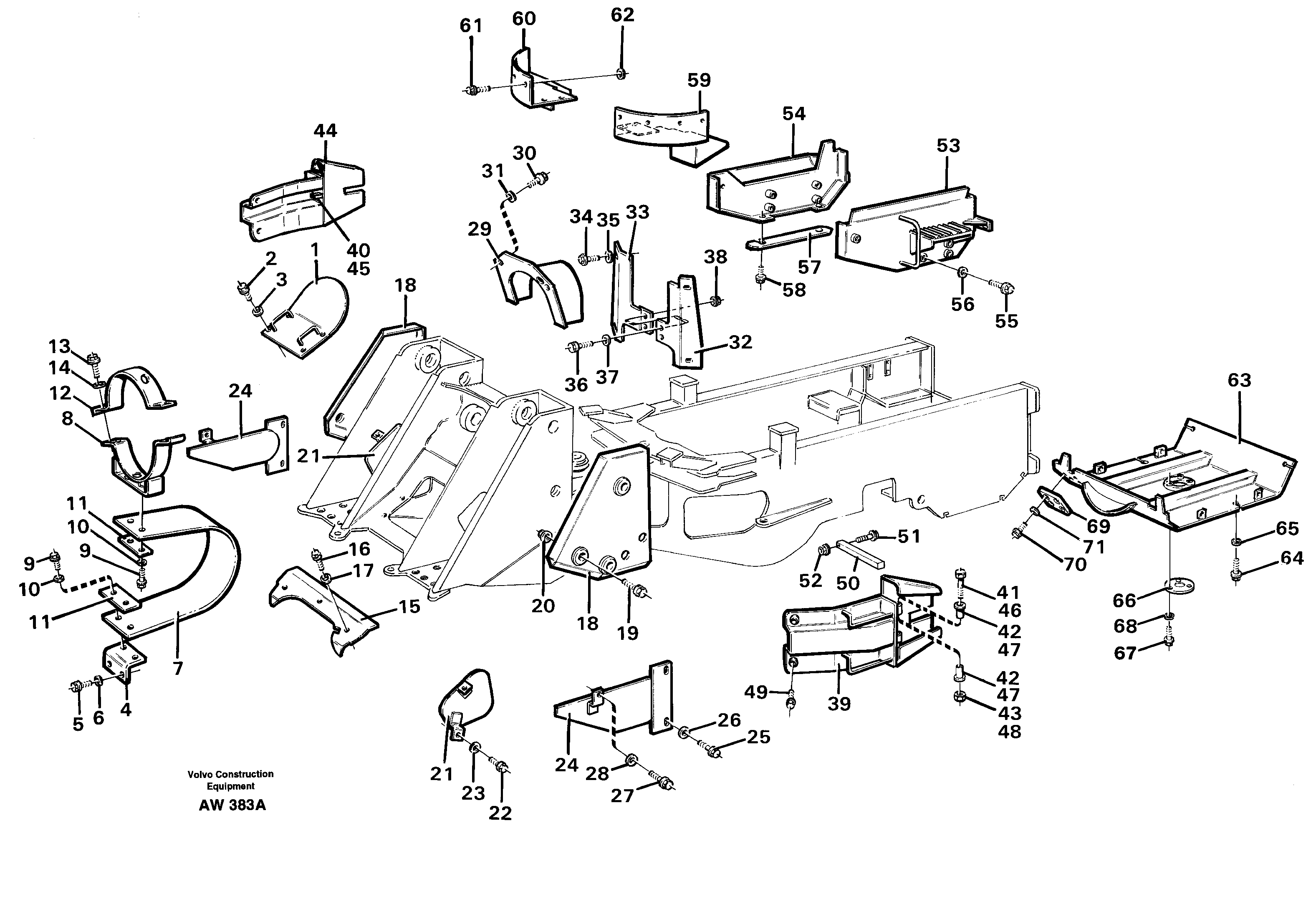 Protecting plates.  33809 — volvo parts diagram