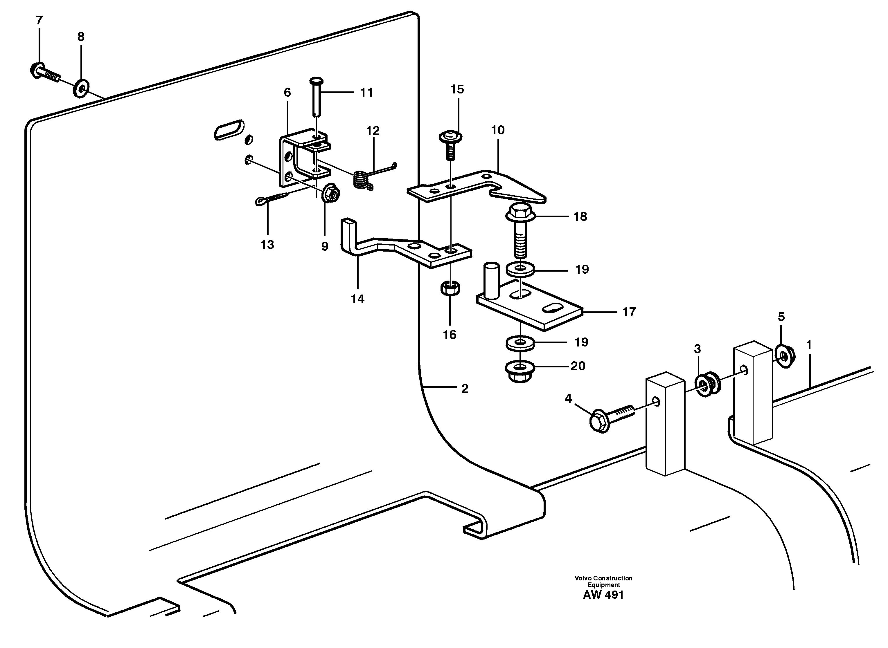 Hatch. — volvo parts diagram