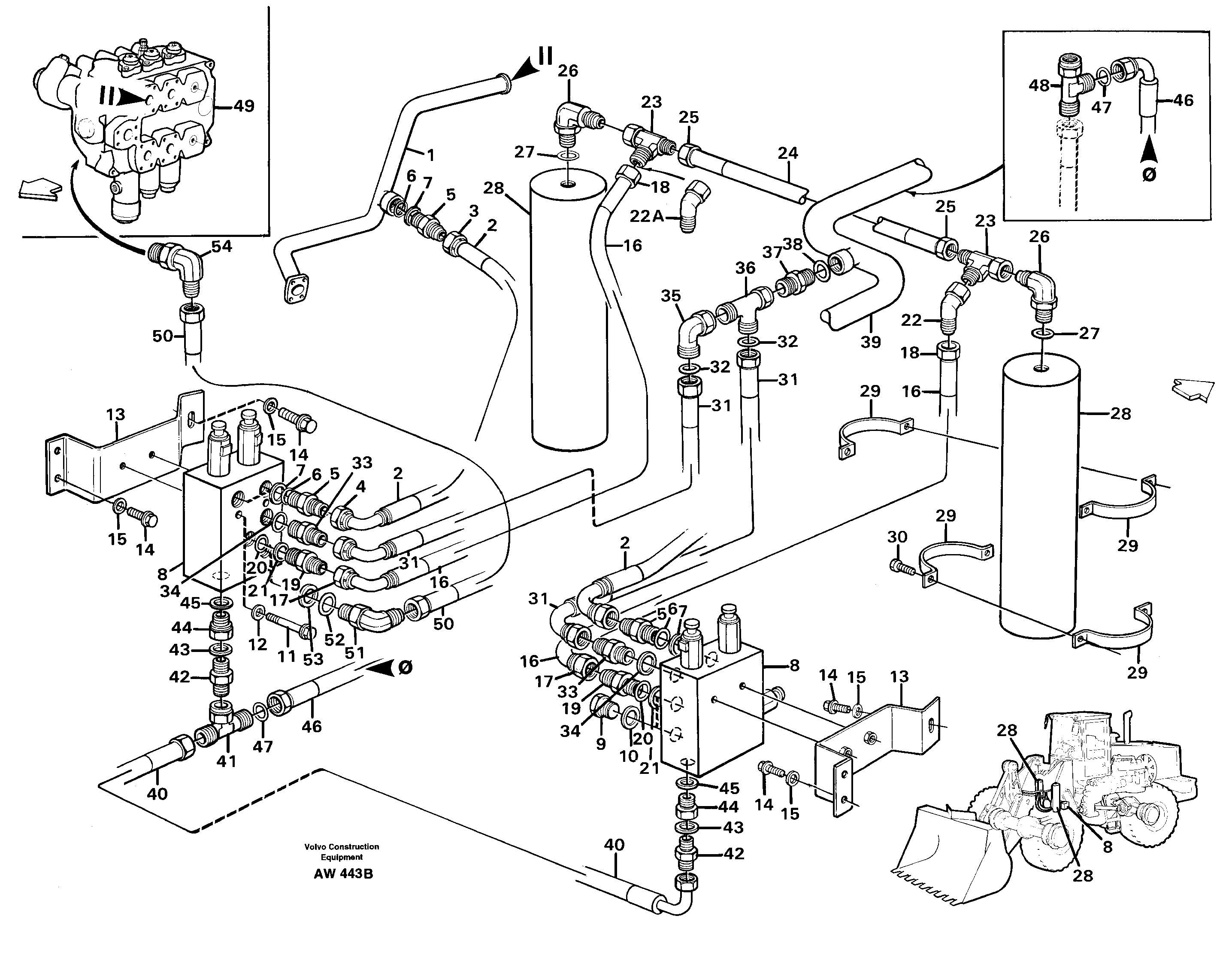 Boom suspension system  94956 — volvo parts diagram