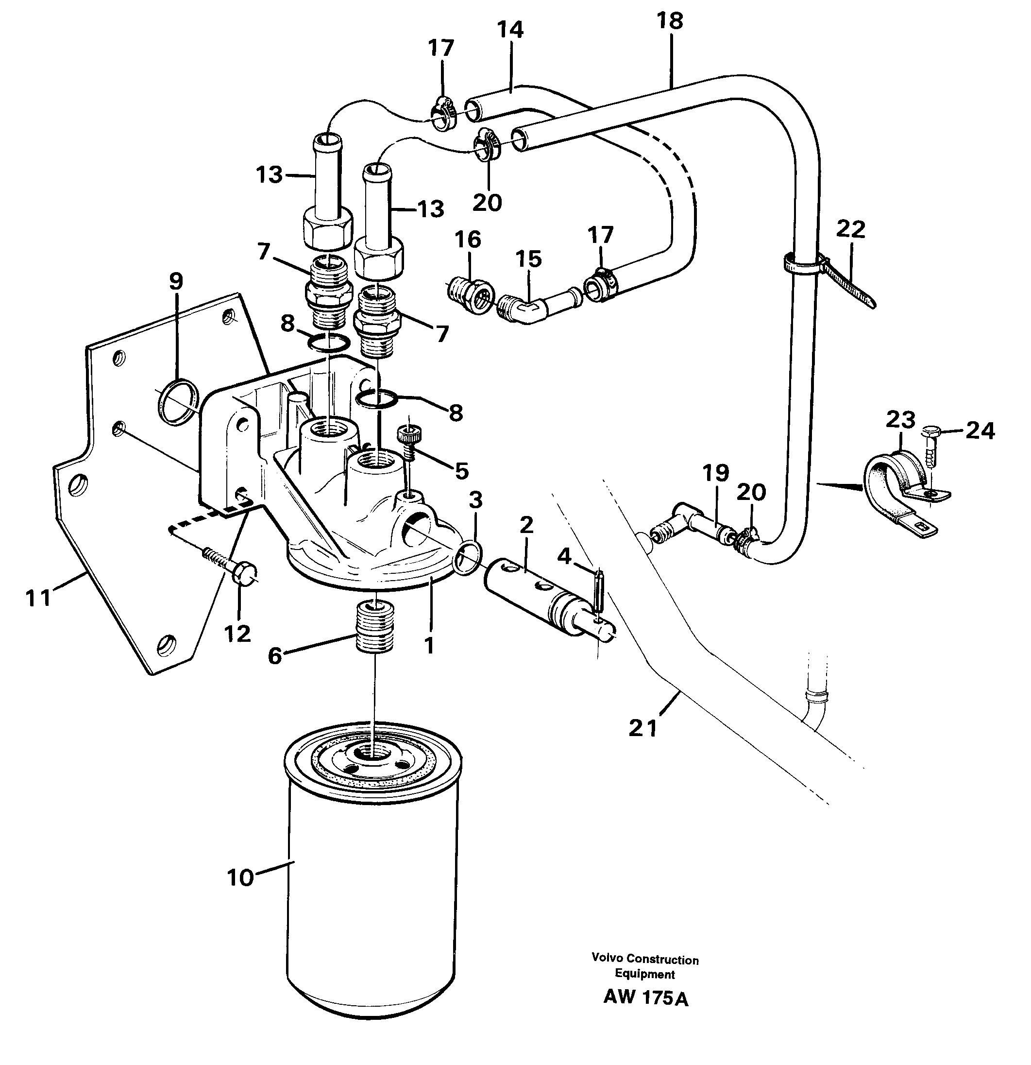 Coolant filter.  92175 — volvo parts diagram