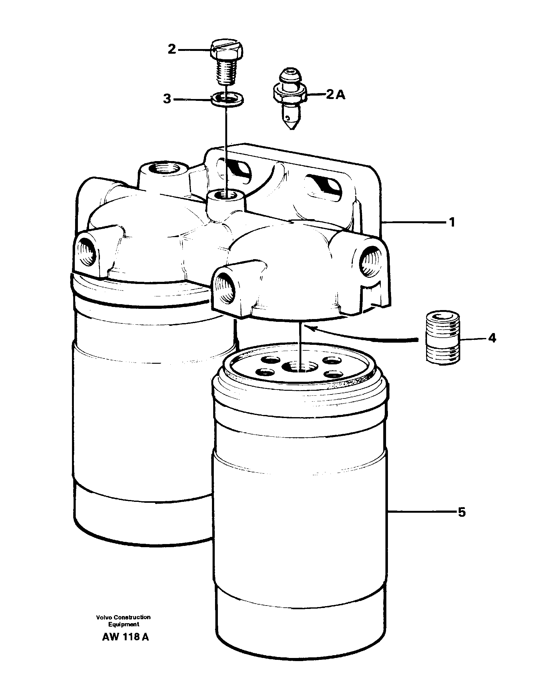 Fuel filter — volvo parts diagram