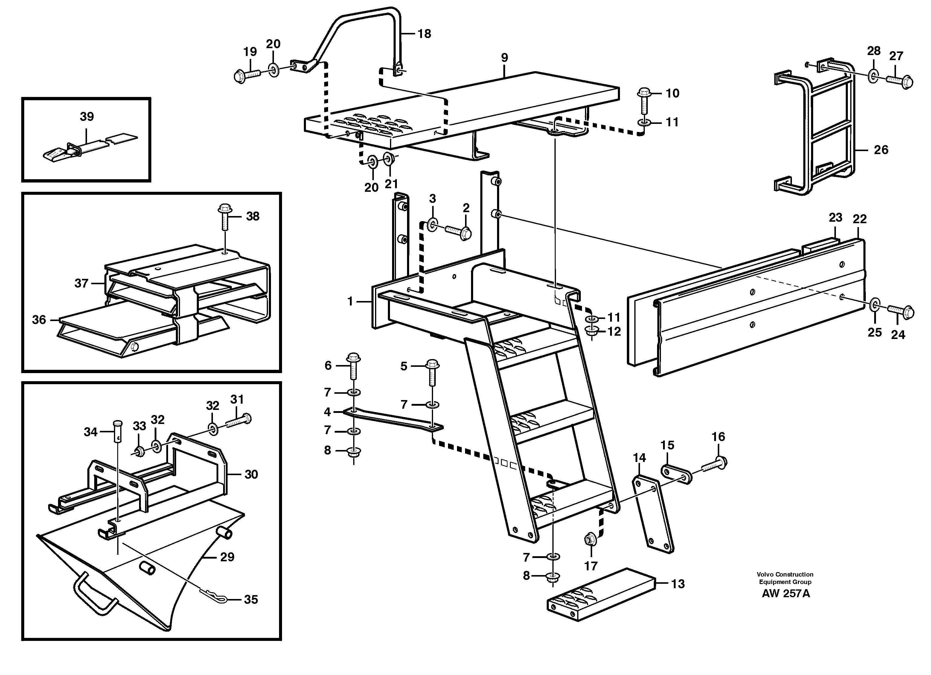 Foot step — volvo parts diagram