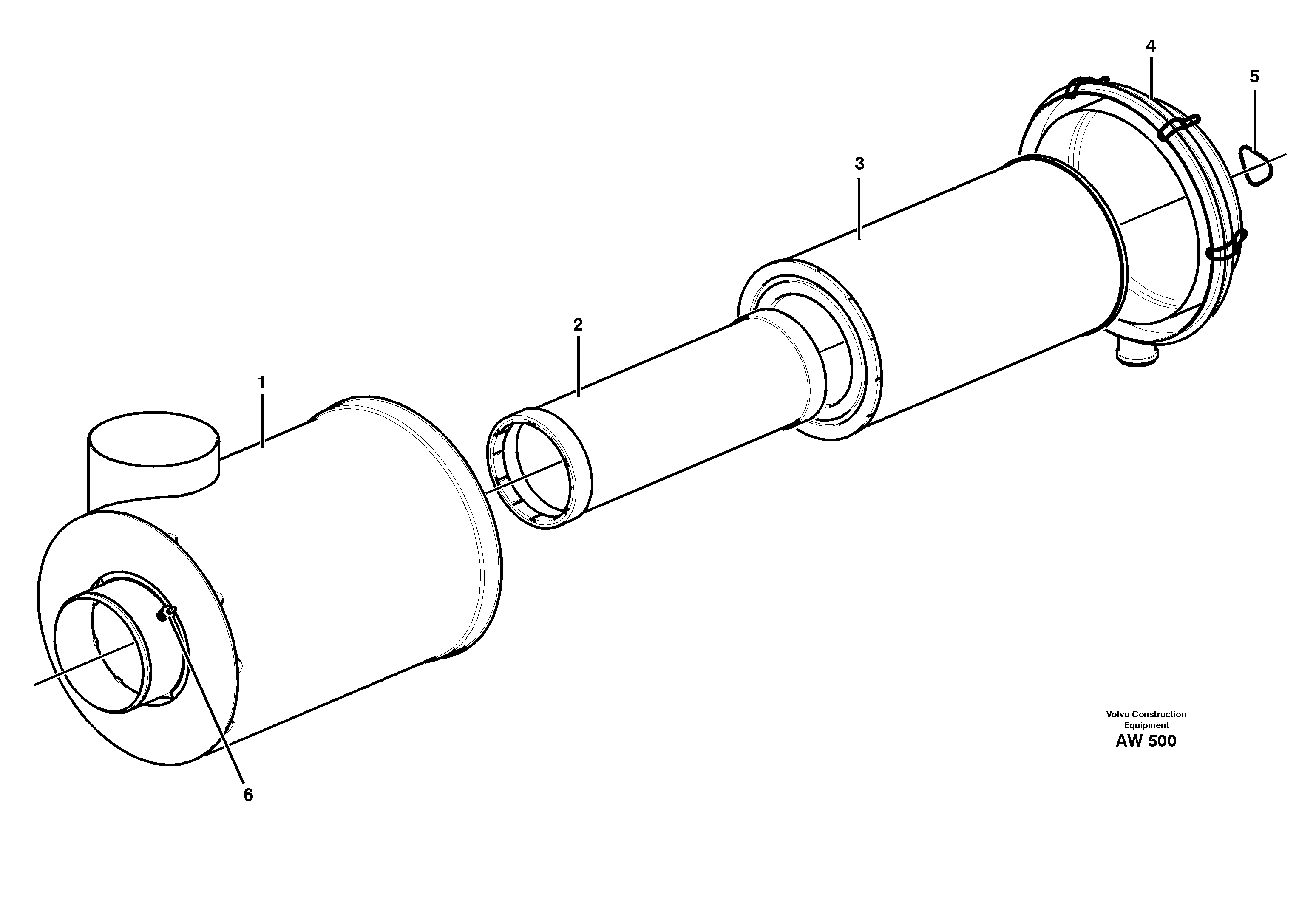 Air filter — volvo parts diagram