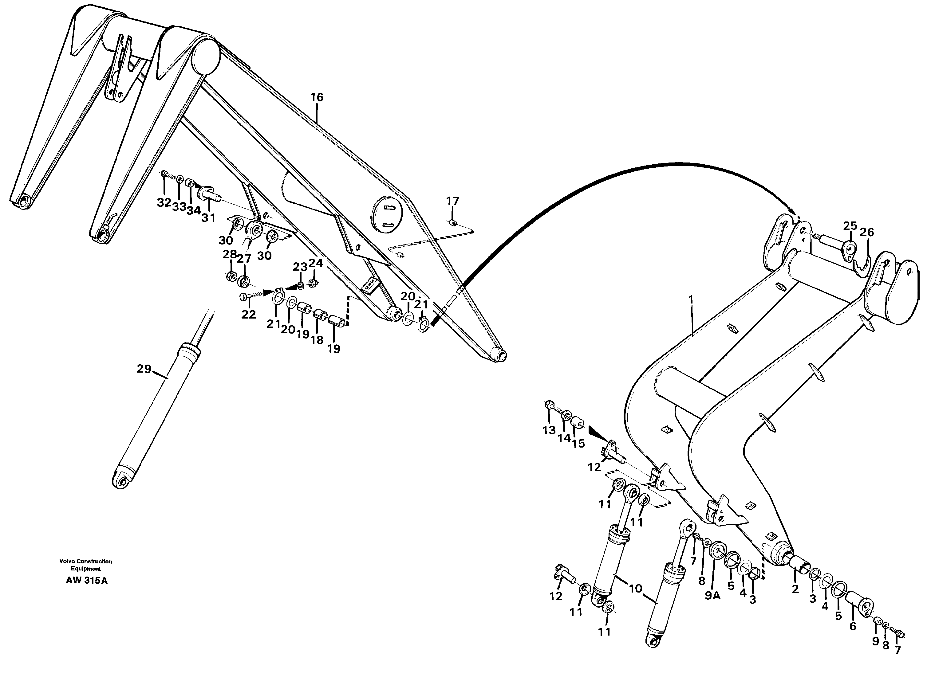 Timber handling tool.  33808 — volvo parts diagram